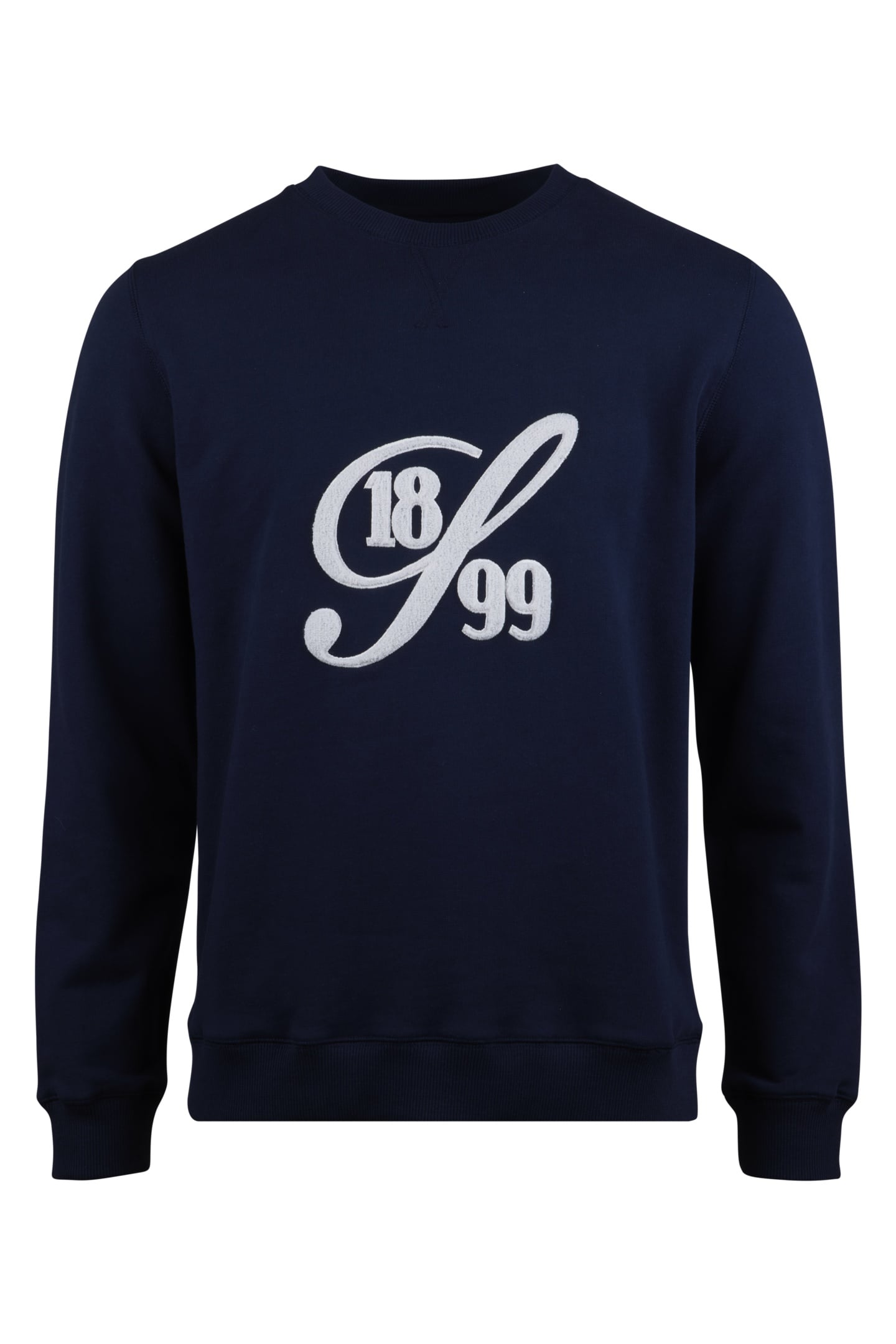 CREW COLLAGE BOUCLE NAVY 1