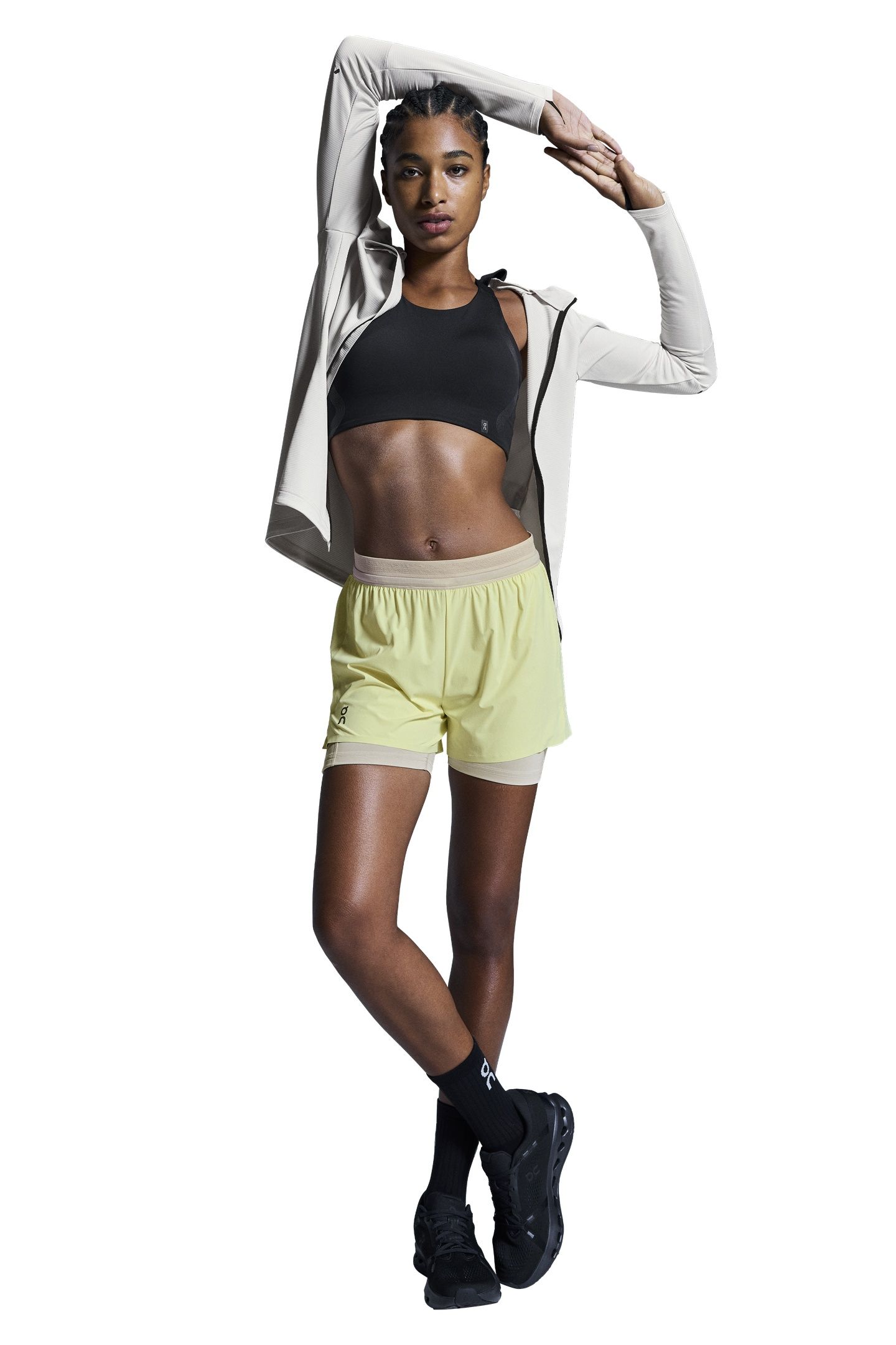 3" PERFORMANCE 2/1 SHORTS 1 W LIMELIGHT | SAND LIMELIGHT | S 4