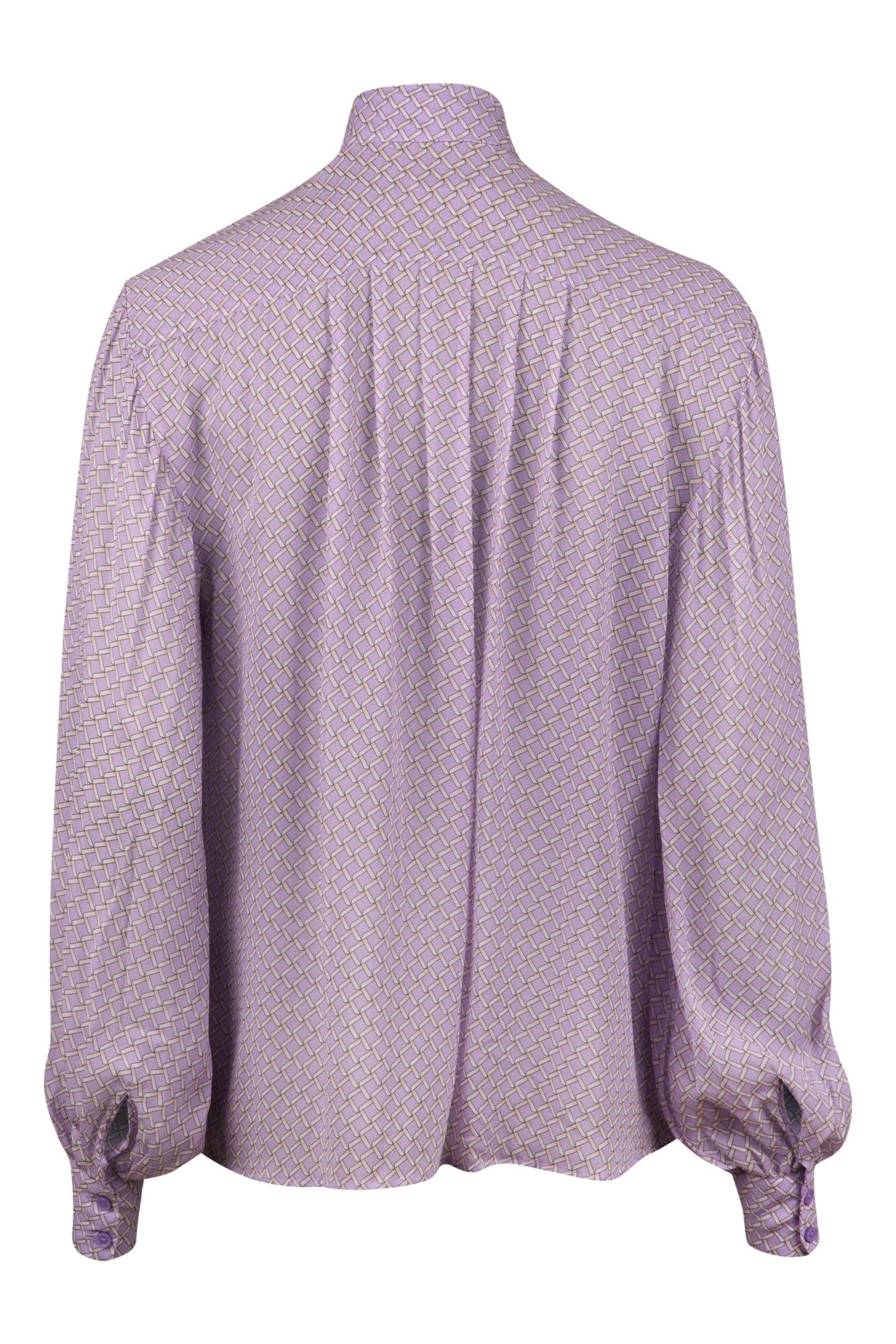 AMANDA SHIRT VOLUME SLEEVE LIGHT PURPLE PATTERN 2