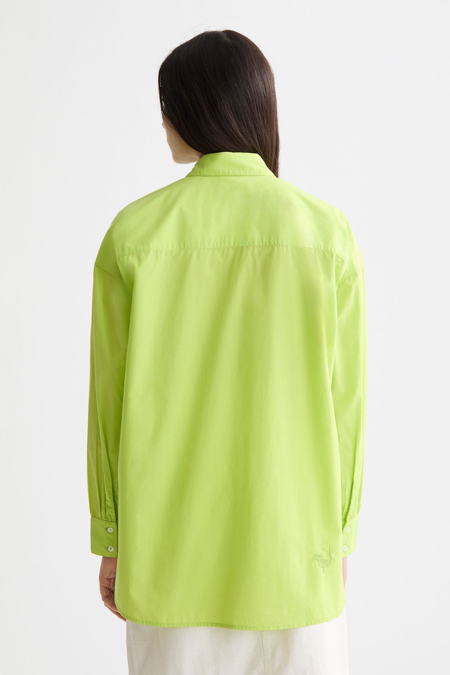 EMBROIDERED GIRLFRIEND SHIRT GREEN GLOW 3