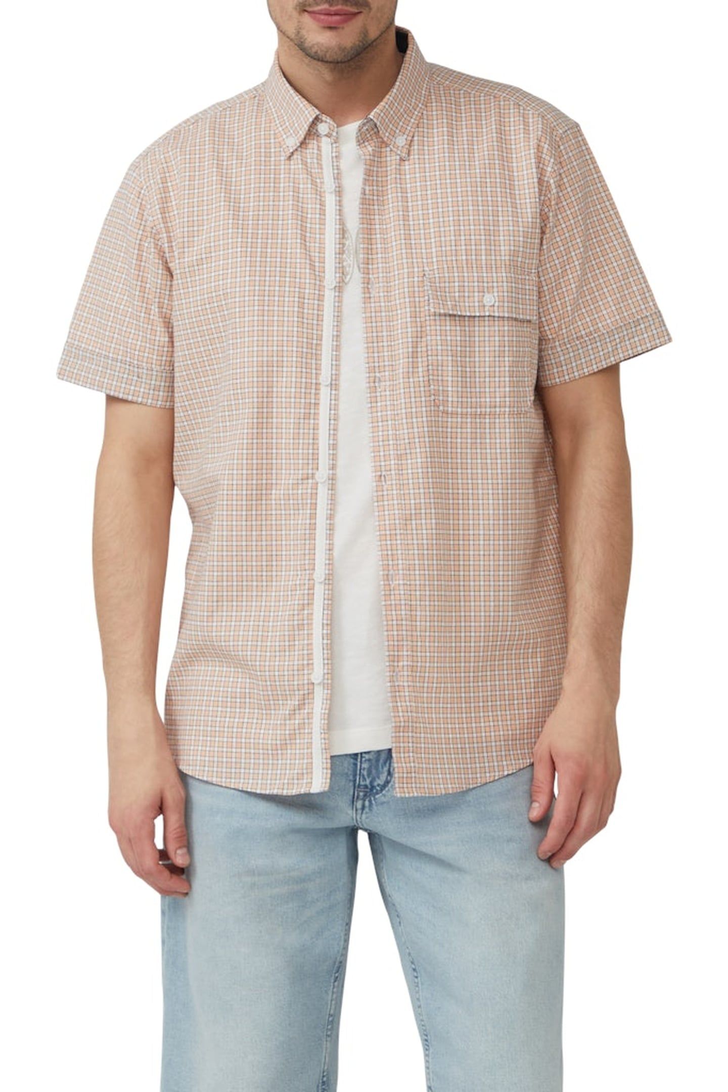 S.OLIVER SHIRTS ORANGE 1