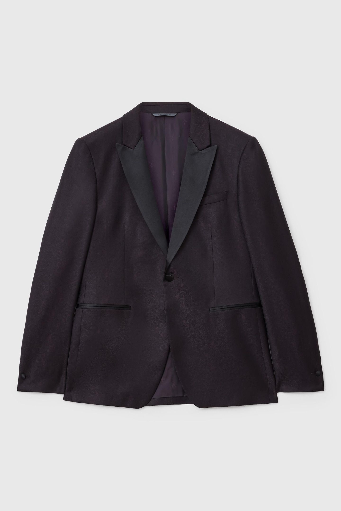 GLEN TUXEDO JACKET - AUSTIN FIT - ONE BU PLUM 2