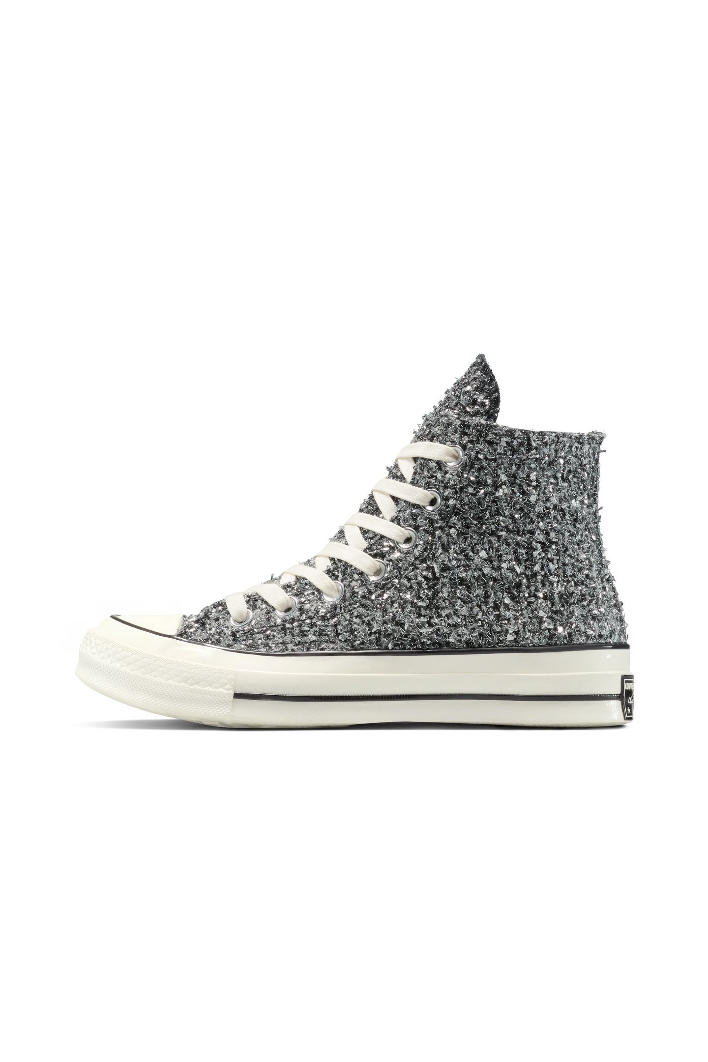 UNISEX CHUCK 70 HI BLACK/SILVER/EGRET 2