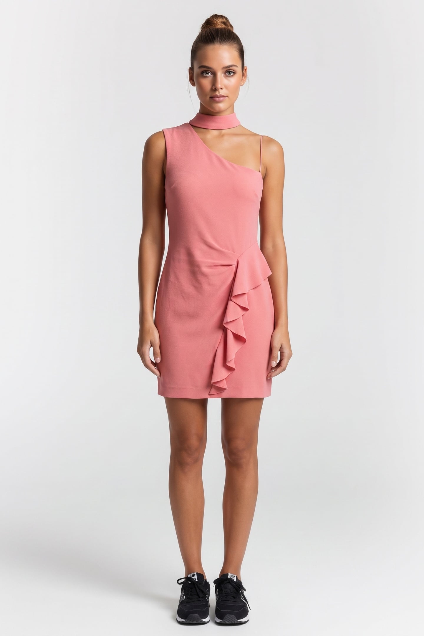 EKAMI DRESS CORAL PINK 1