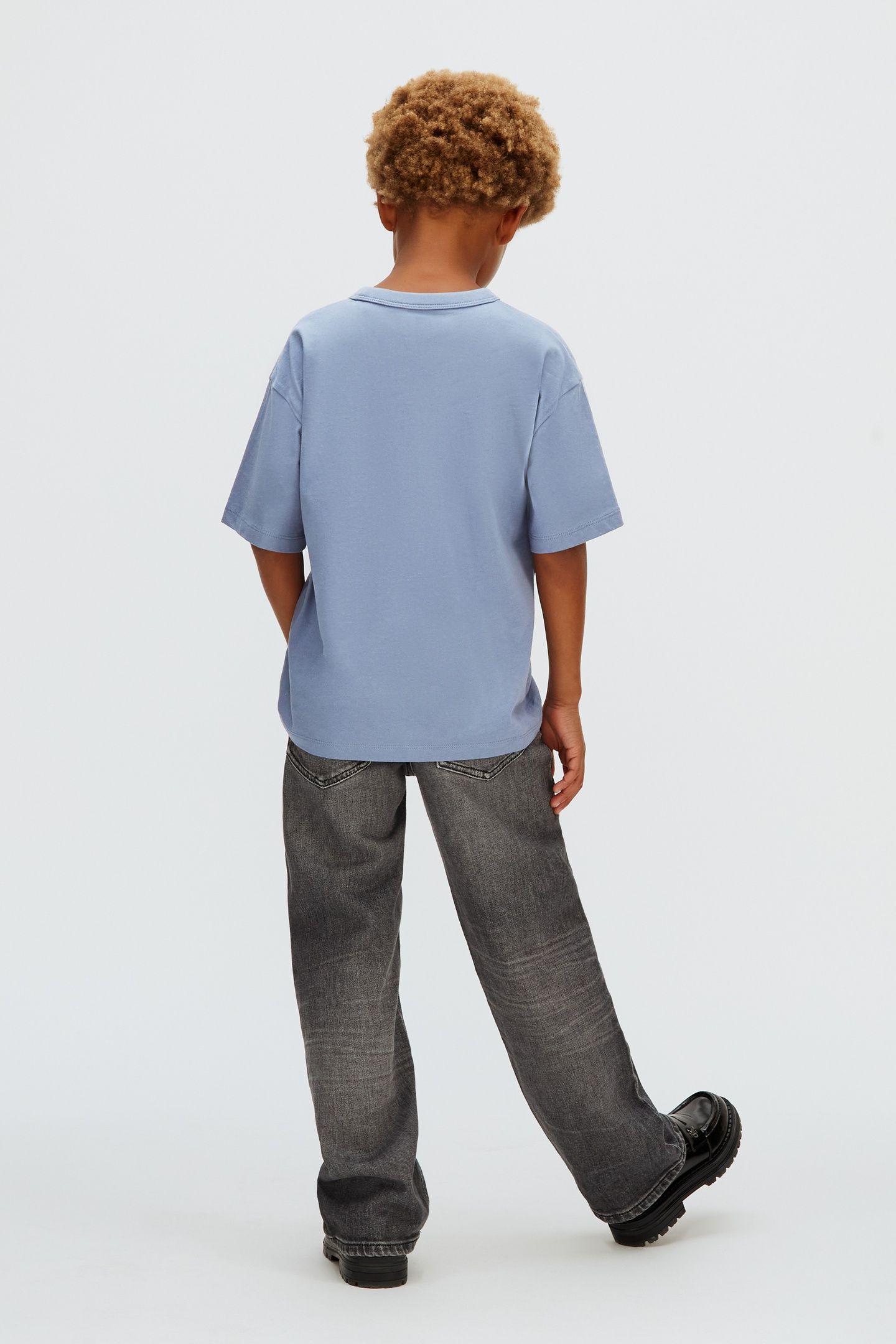 BOYS VARSITY GRAPHIC T-SHIRT SATIN BLUE 2