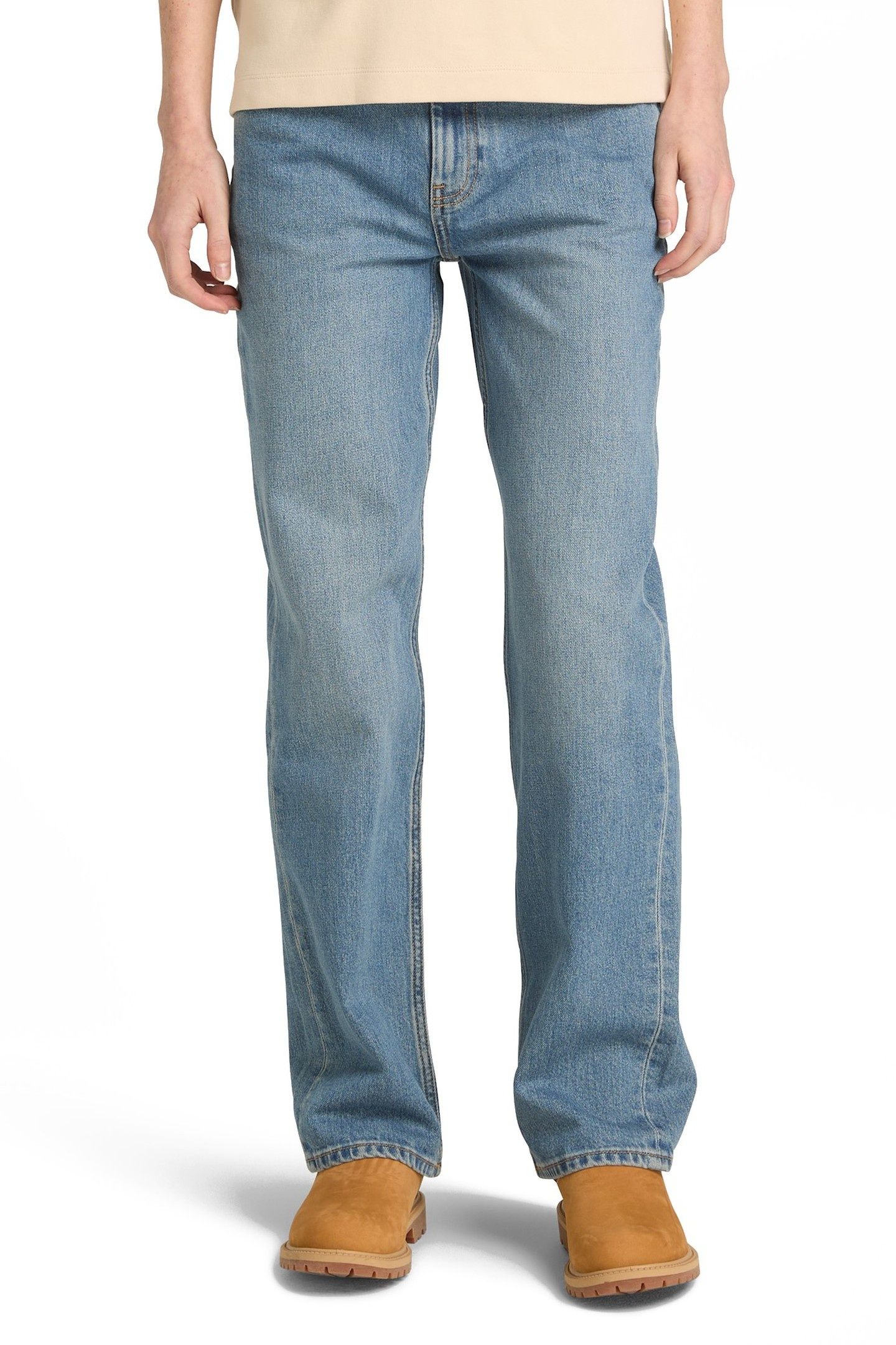 DENIM STRAIGHT PANTS LIGHT BLUE 2