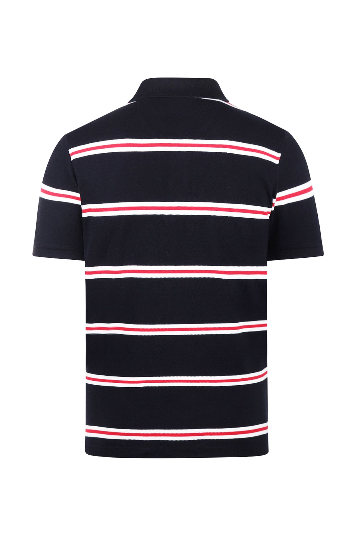 PIQUE 3 COLOUR STRIPE POLO NAVY 4