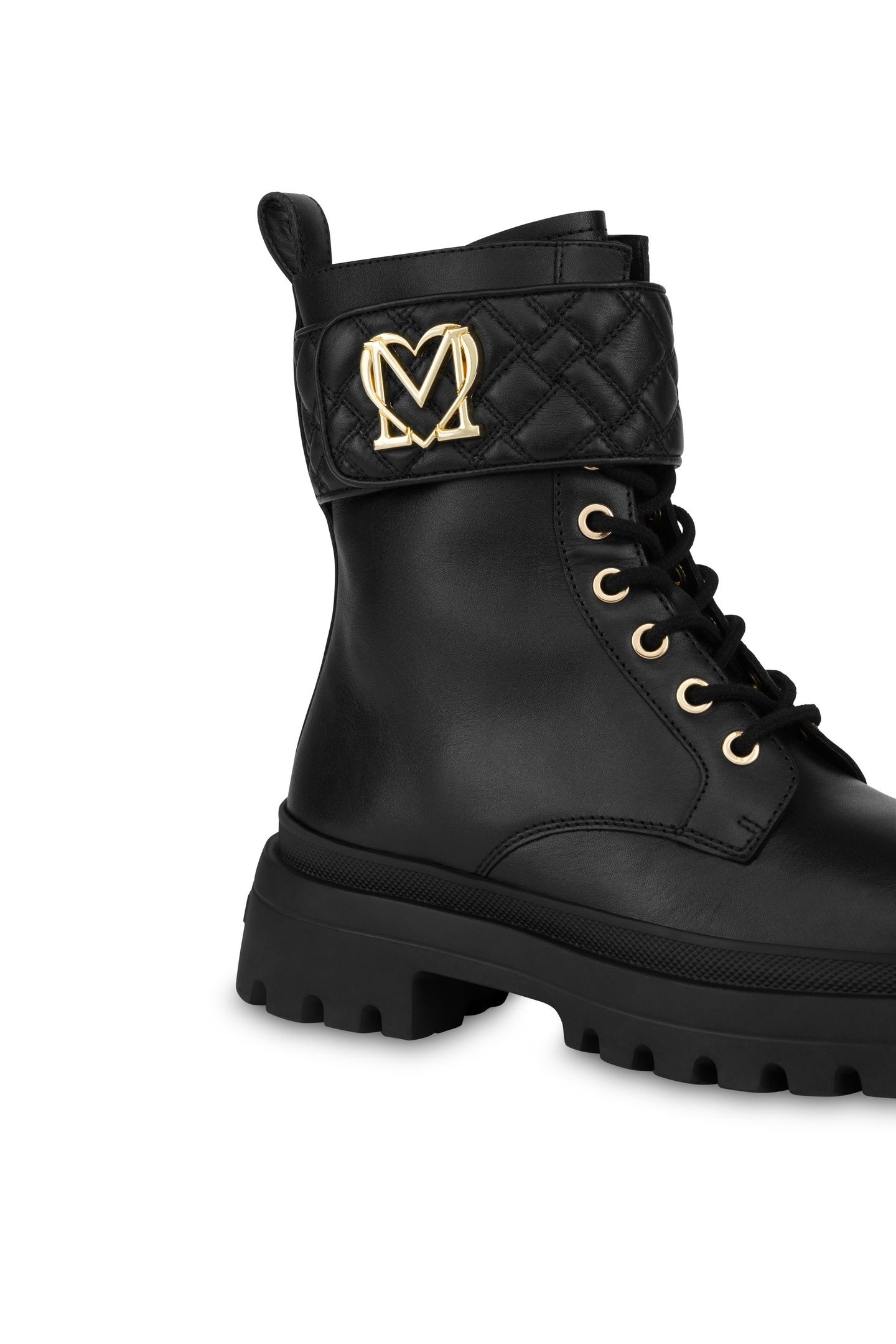 BIKER CALFSKIN ANKLE BOOTS BLACK 3