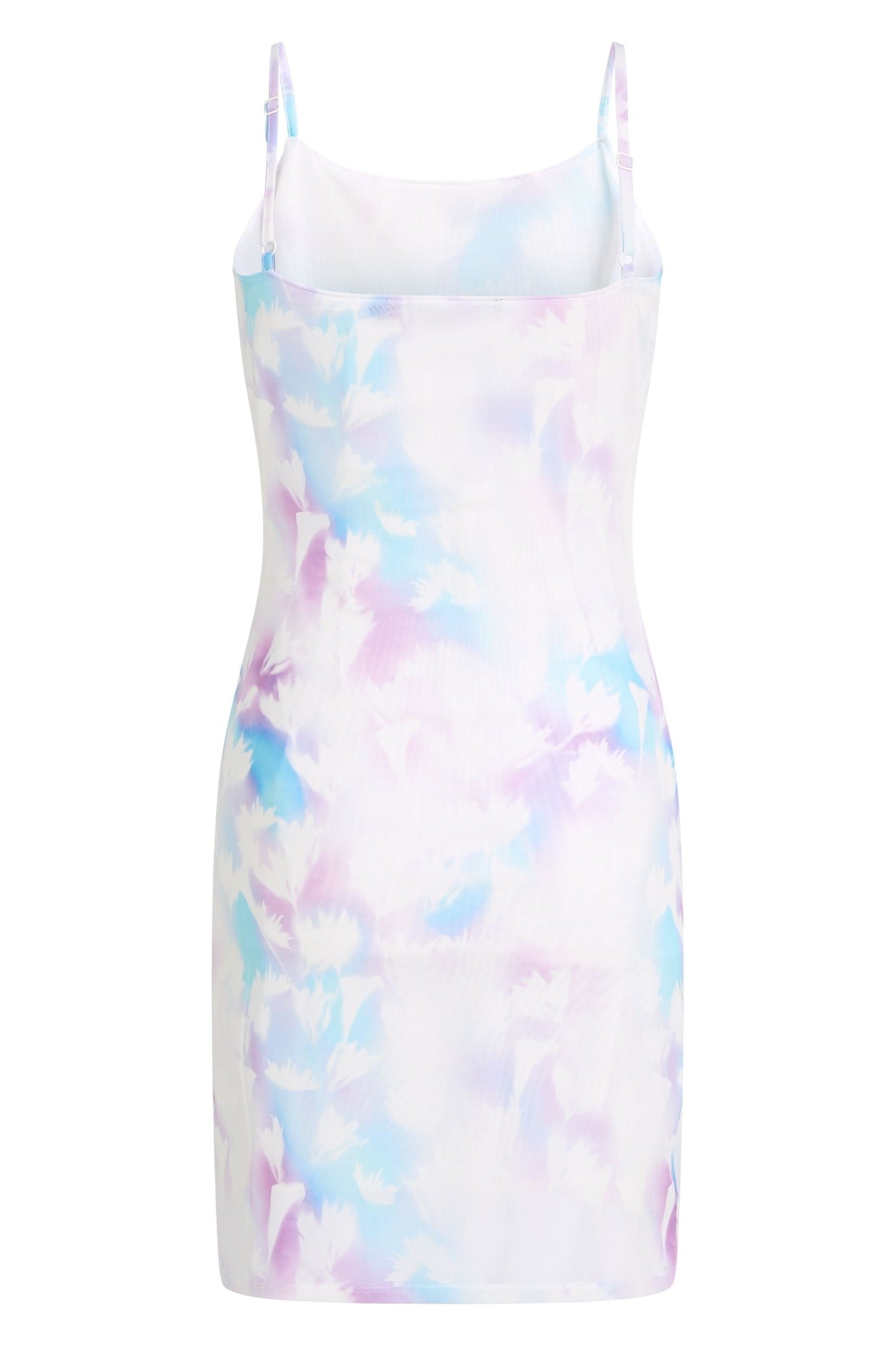 MESH SLIP DRESS FLORAL WHITE 8