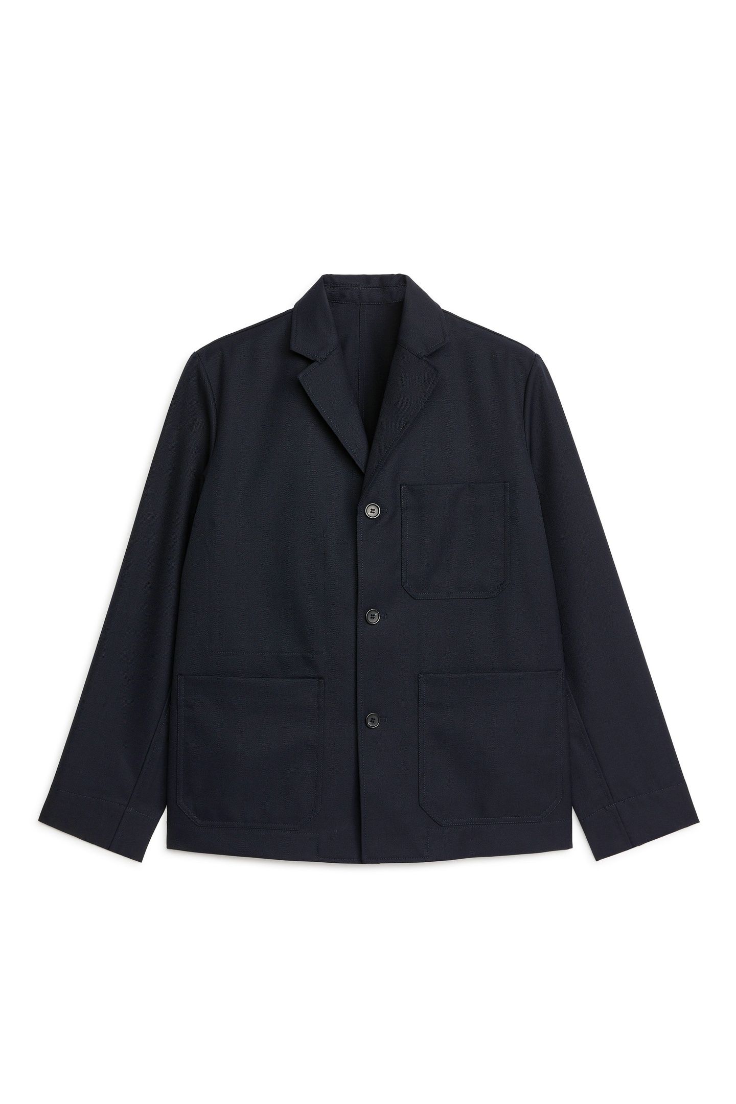 DOVAS WOOL TWILL JACKET BLACK 3