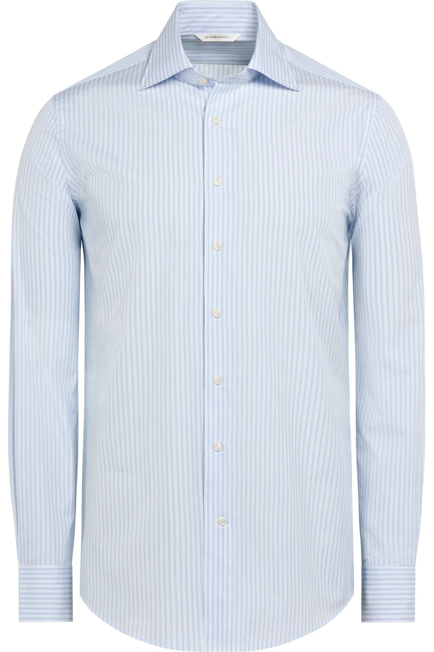 RETRO STRIPE FORMAL SHIRTS LIGHT BLUE 5