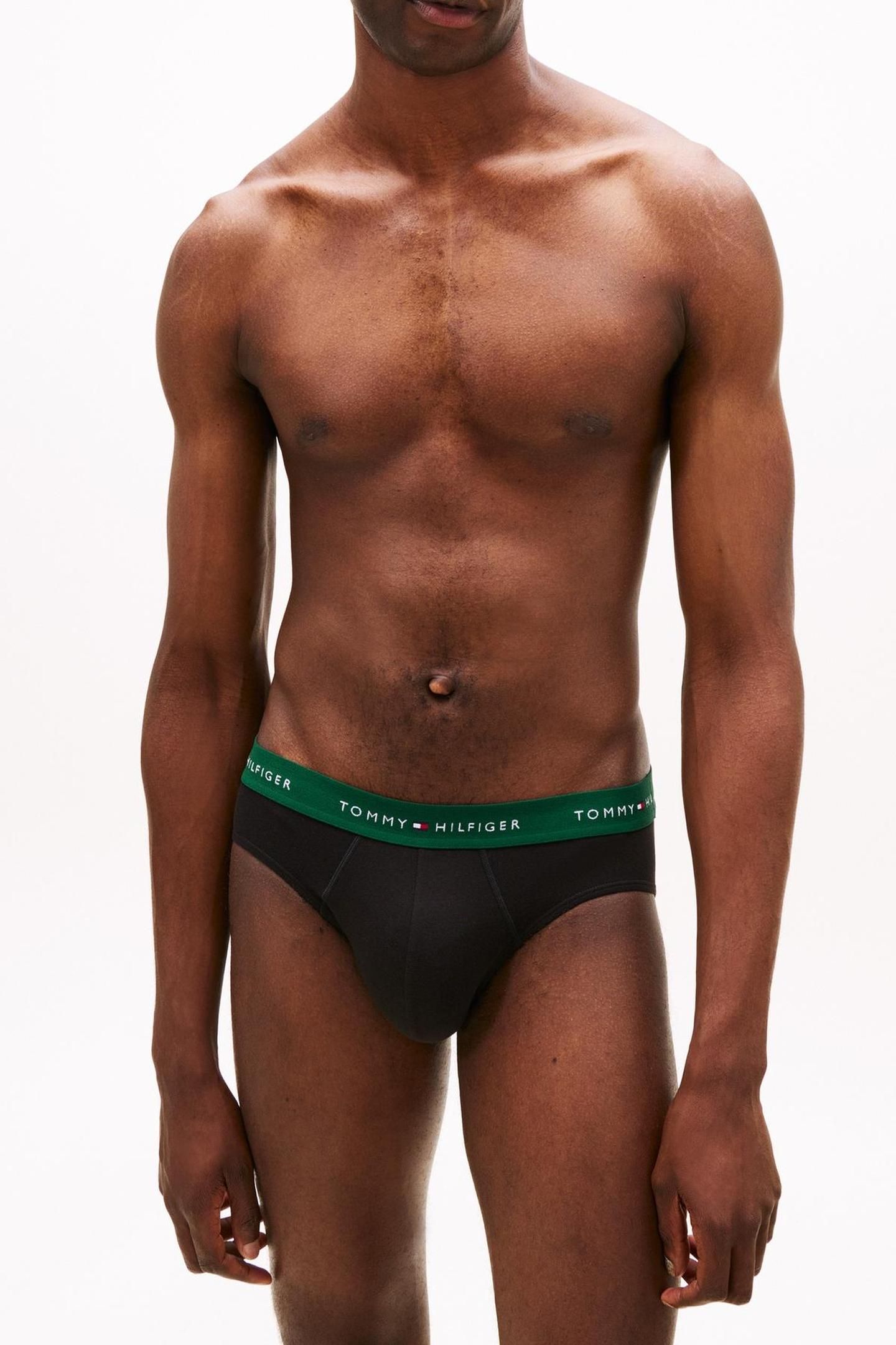 3-PACK BRIEF WAISTBAND GREEN/NAVY/BLUE 2