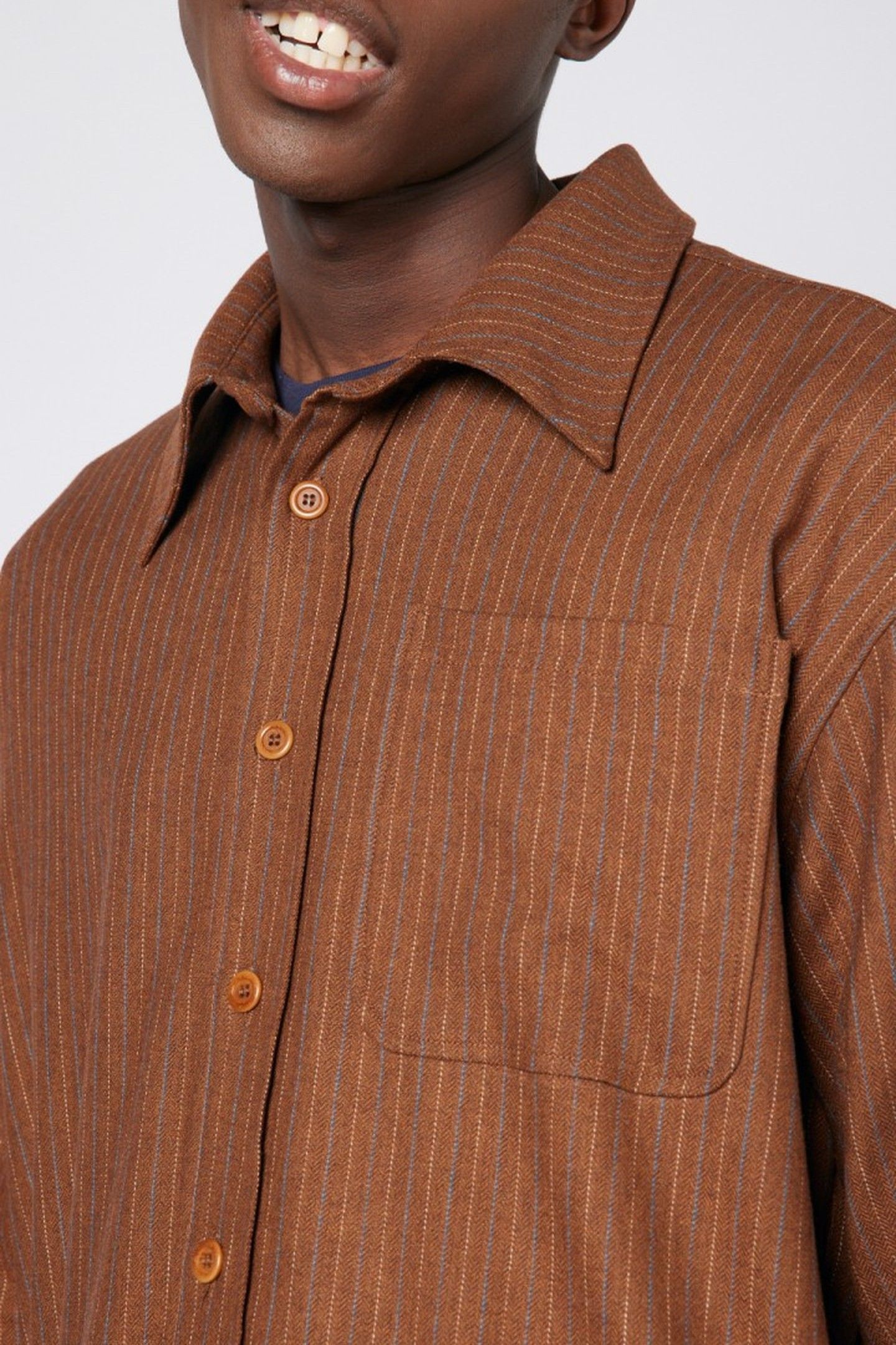 JOSSYBAY SHIRT RAYURES MARRONS 5