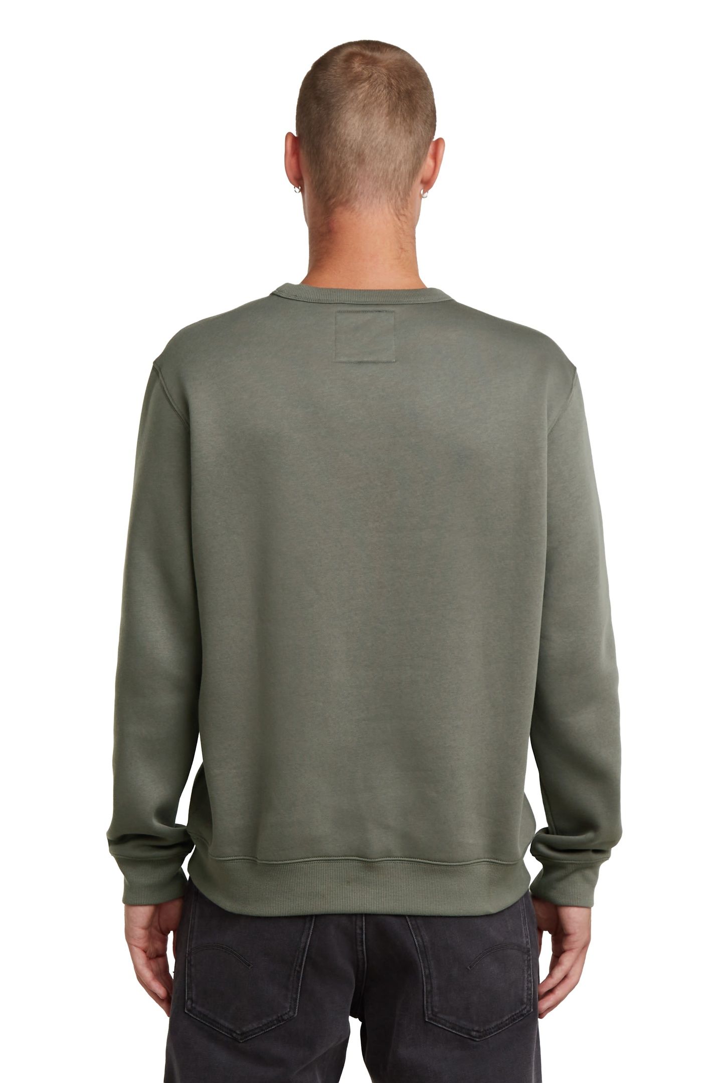 CENTER CHEST LOGO SWEATER GREY 4
