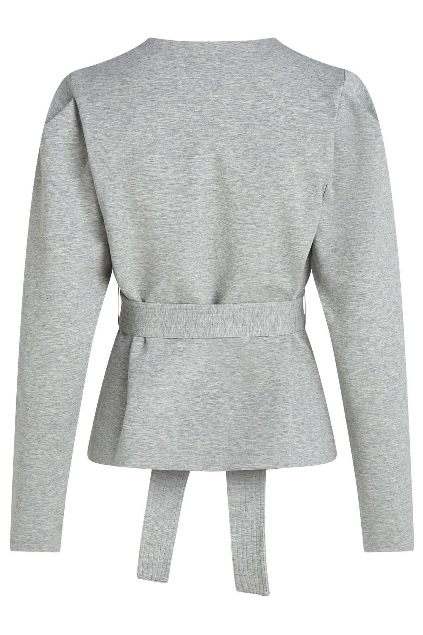 DOUBLE JERSEY VNECK SWEATSHIRT LIGHT GREY MELANGE 4