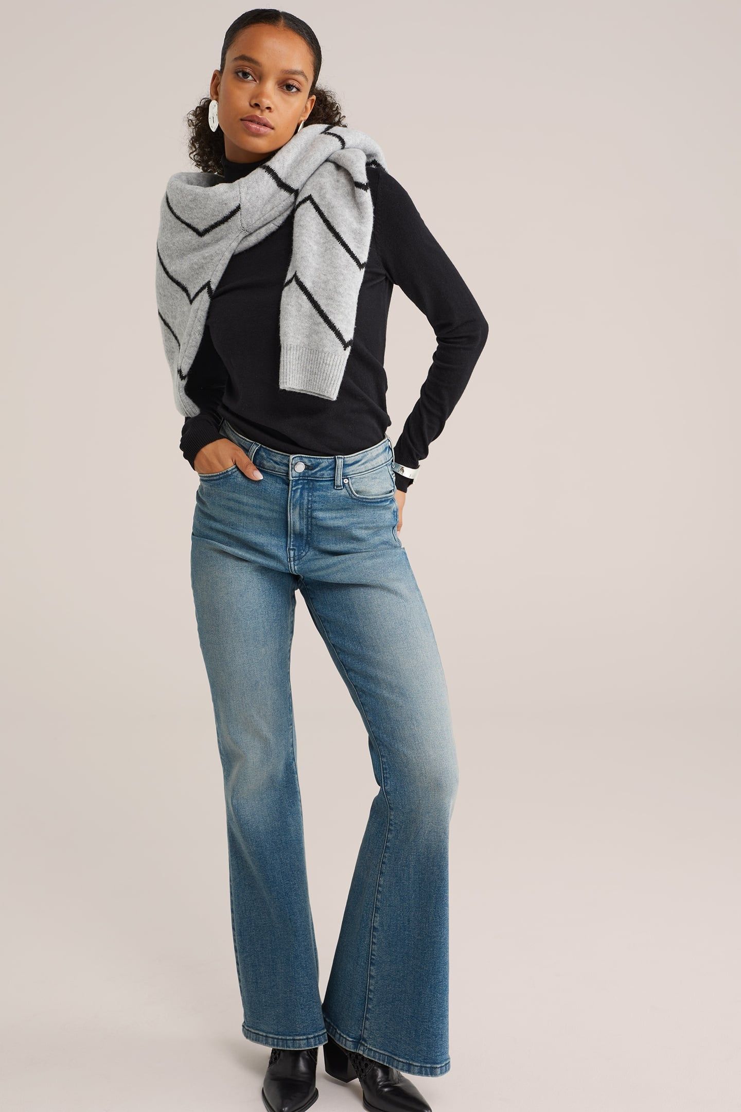 5-POCKET HIGH RISE NAVY BLUE 1