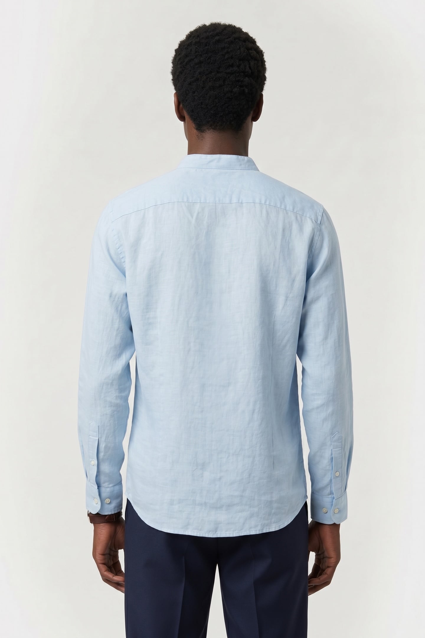 COTTON/LINEN KOREAN LS SHIRT SKYWAY 3