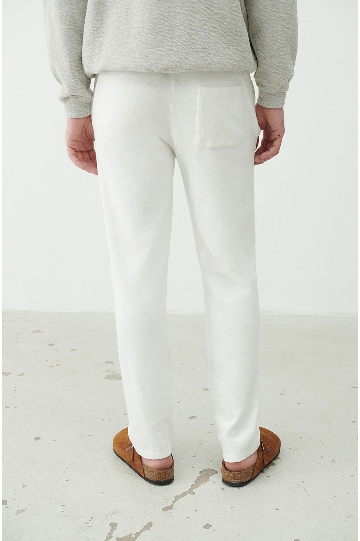 SONICAKE SWEAT PANTS BLANC 3