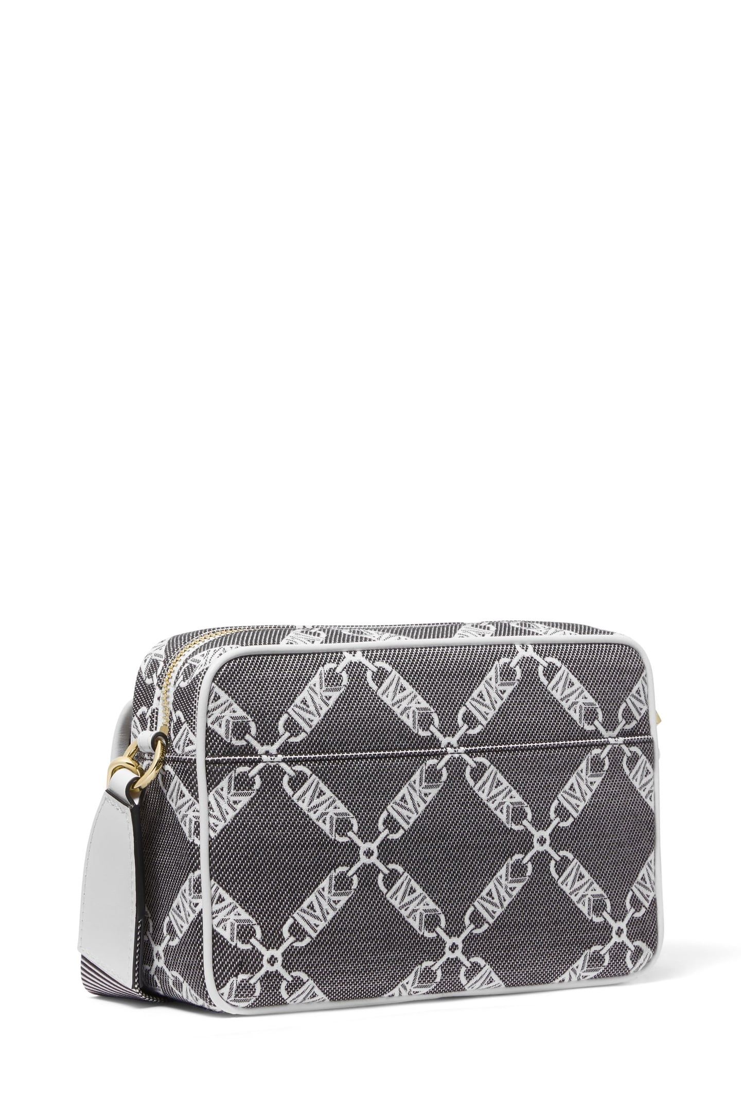MEDIUM CHAIN SWAG CAMERA CROSSBODY BLK/OPTICWHT 3