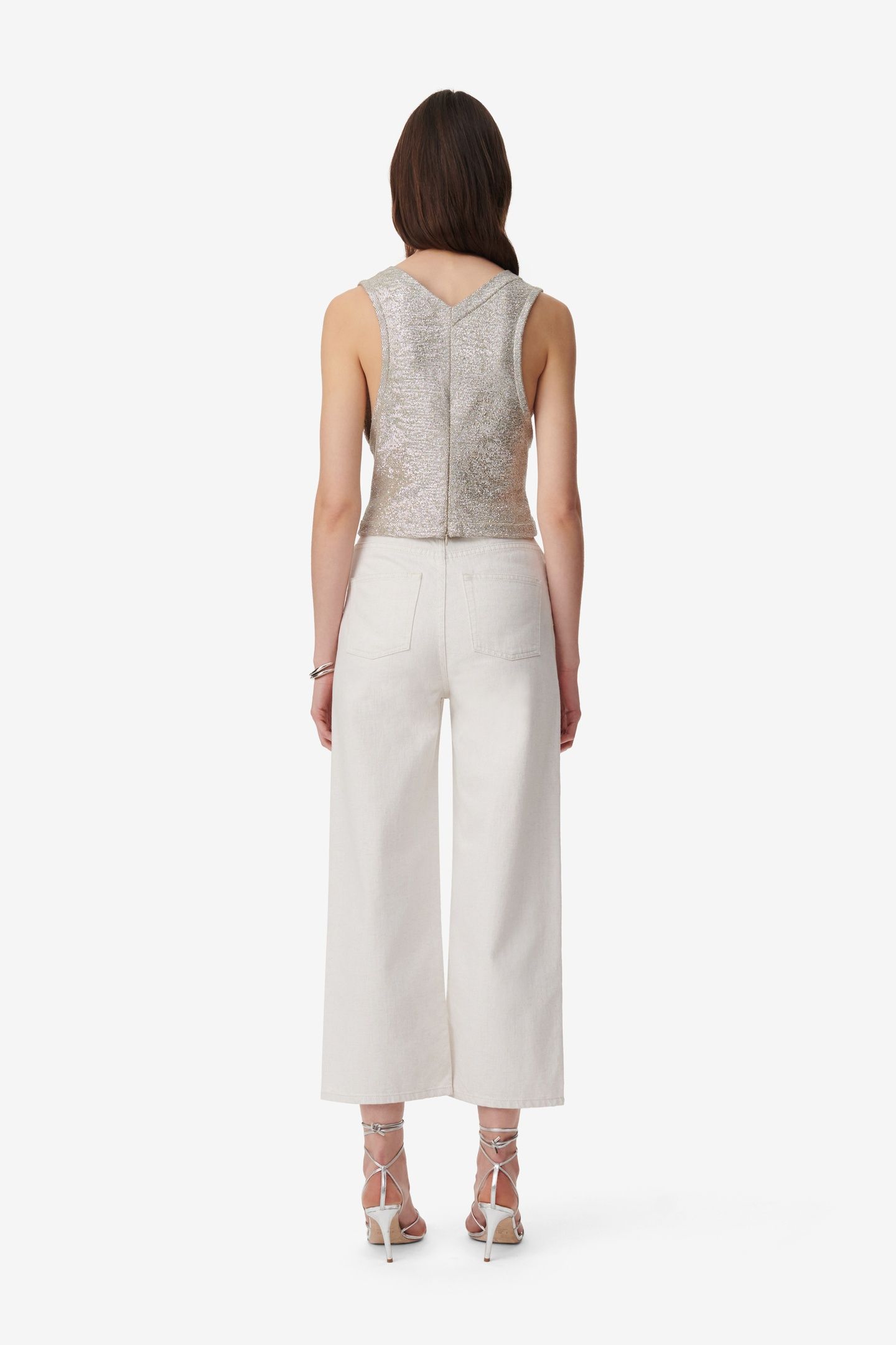 SAMIRA TOP TAUPE / SILVER 3
