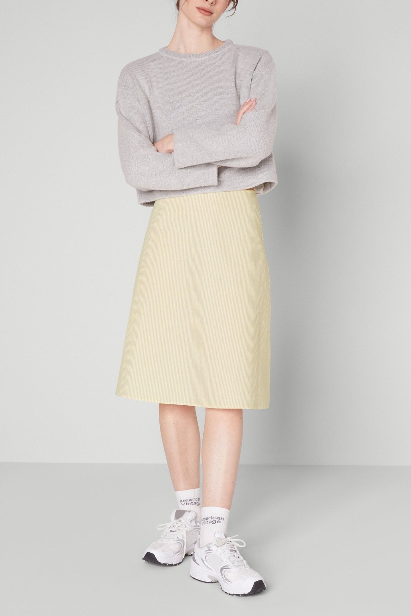 ELIABAY SKIRT RAYURES JAUNES 2