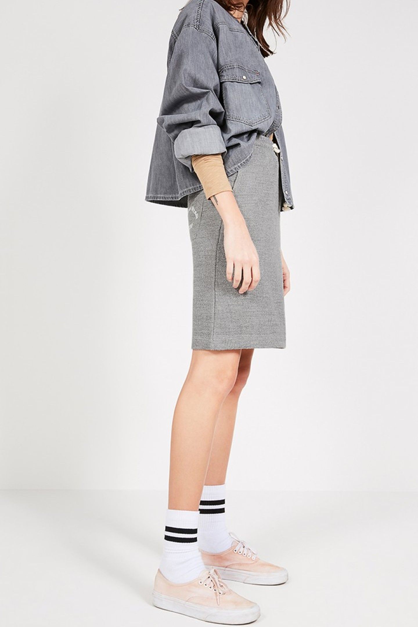 ELIOTIM SKIRT GRIS CHINE 3