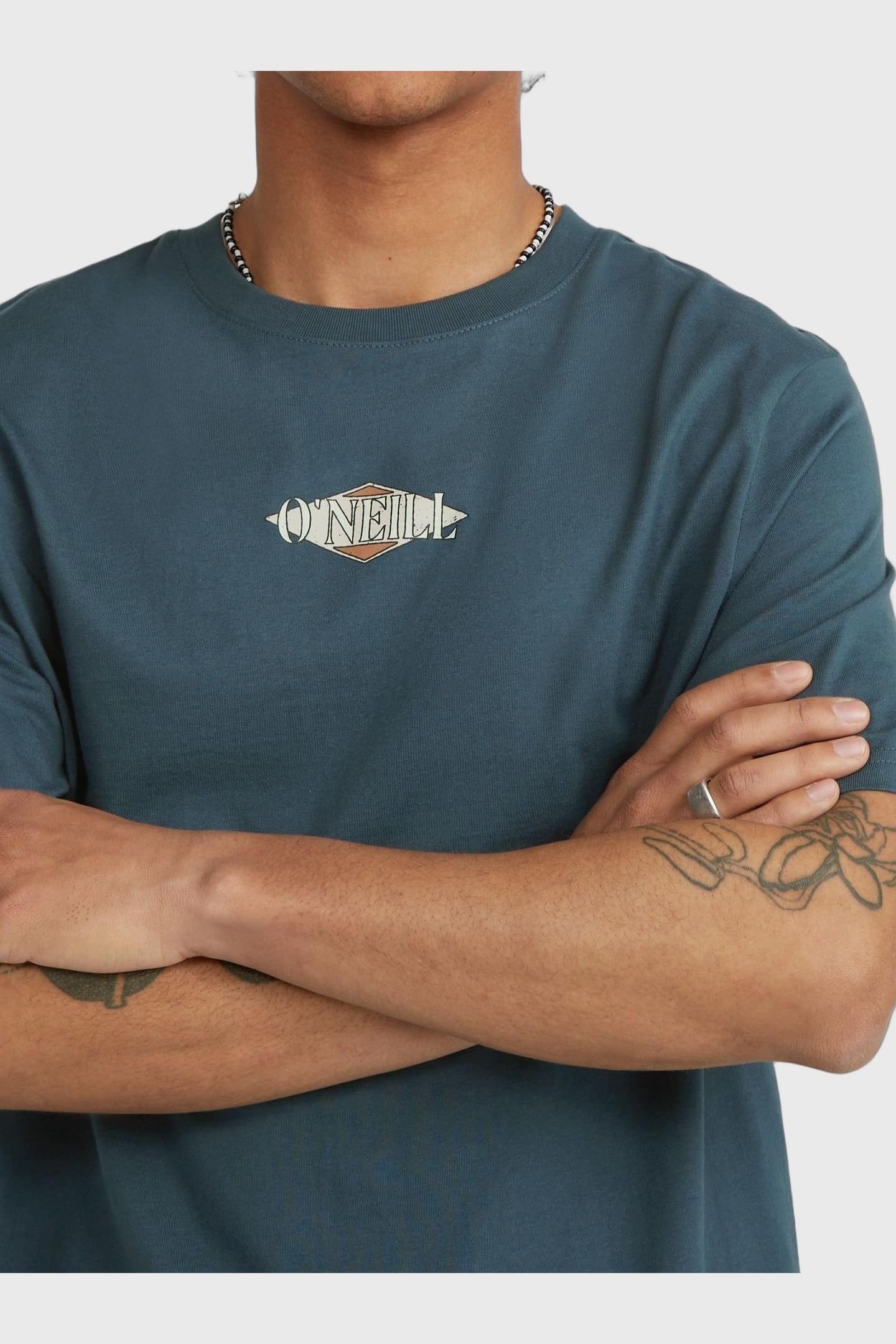 O'NEILL BACK PRINT T-SHIRT ALMA STEEL 7