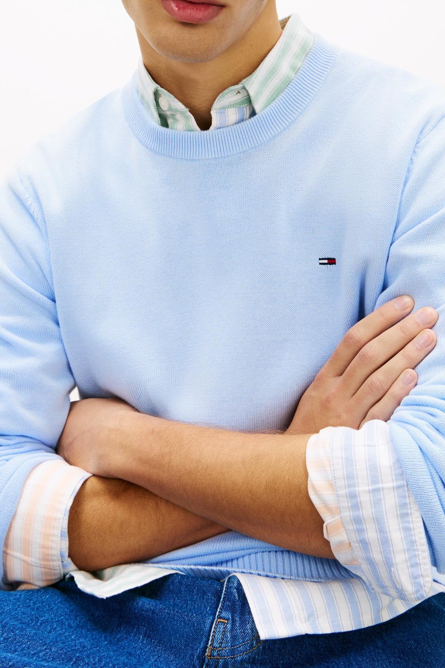 TJM SLIM ESSENTIAL LIGHT SWEATER SWEET BLUE 5