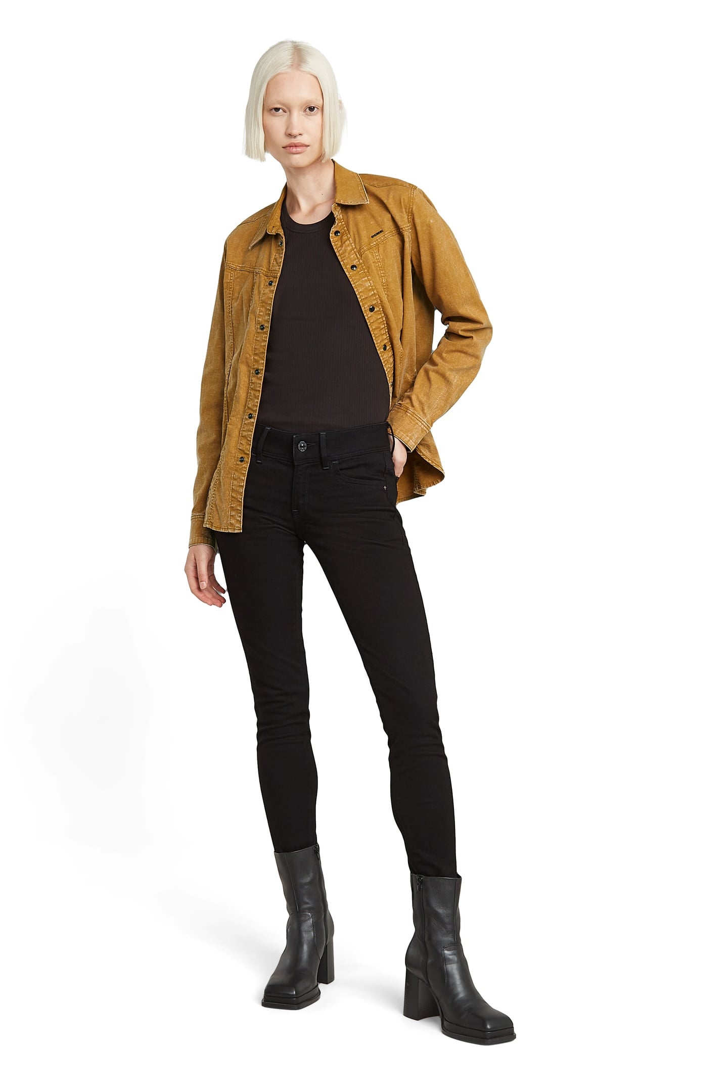 LYNN MID SKINNY PITCH BLACK 1
