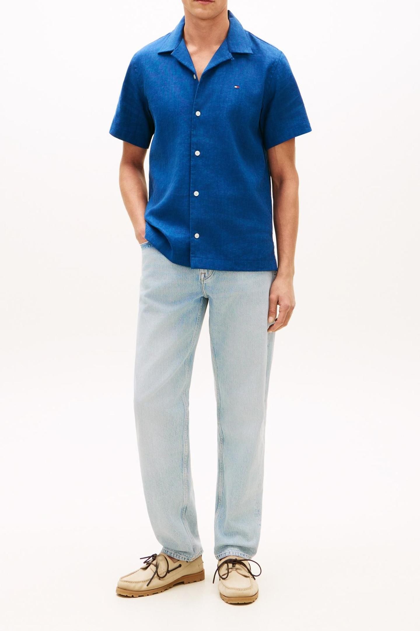 SORONA LINEN CAMP SS BLUE JEAN 1