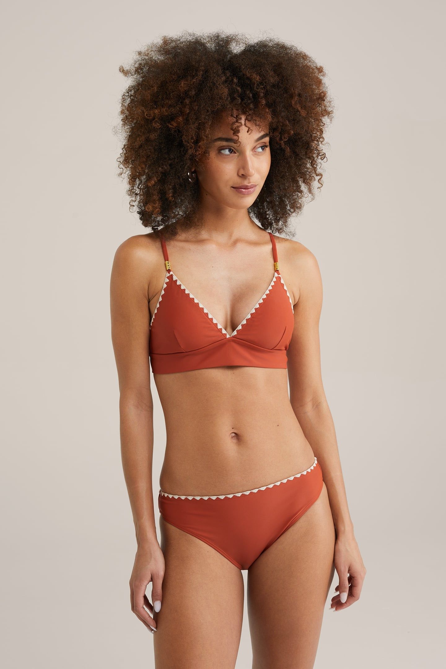 BIKINI TOP SAFFRON RED 1