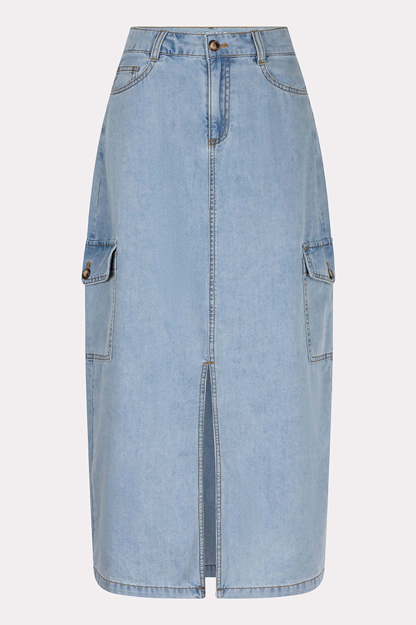 SKIRT CARGO MIDI JEANS BLUE 6