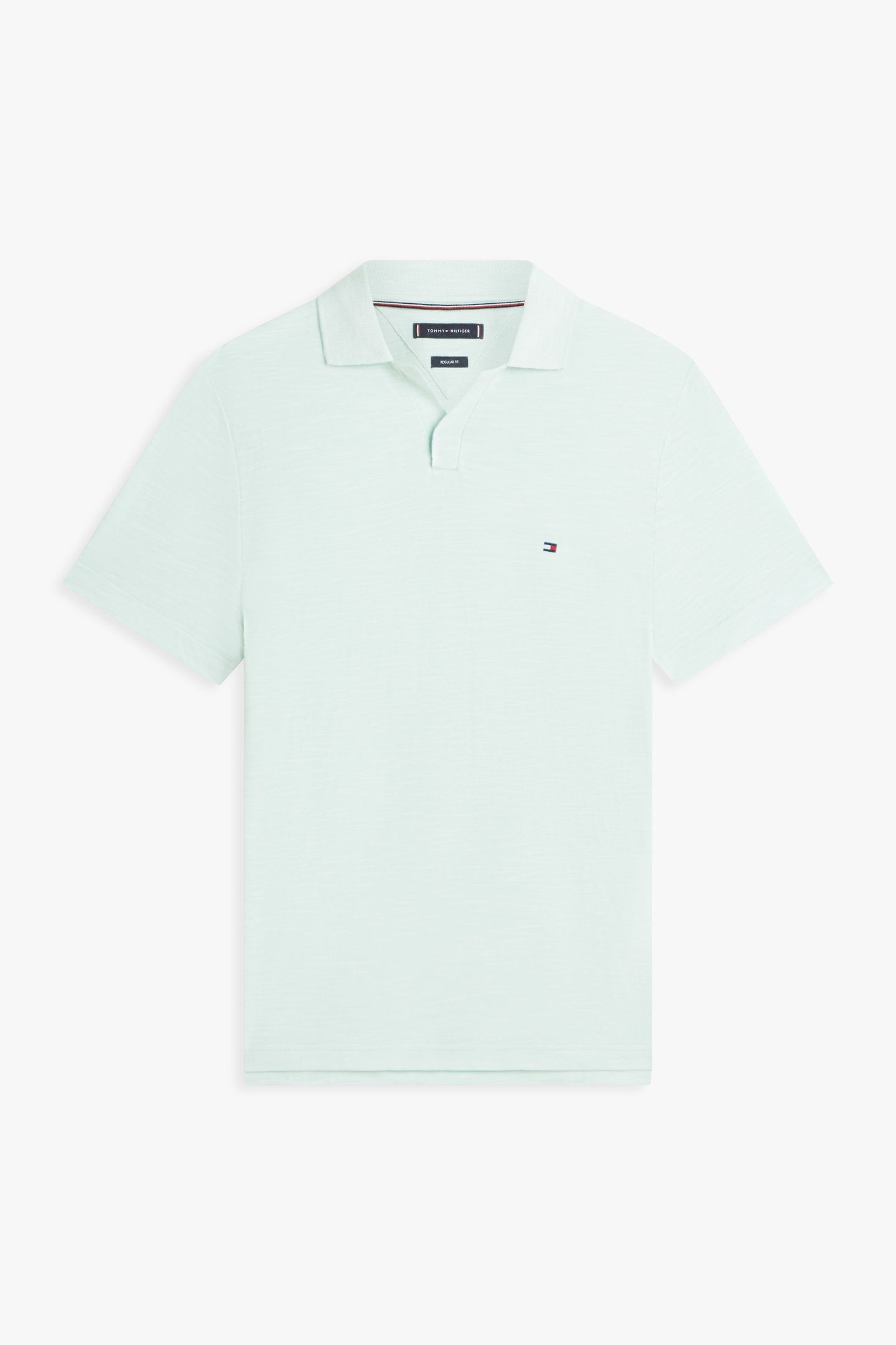 SLUB OXFORD PIQUE POLO CRUSHED MINT/WHITE 4