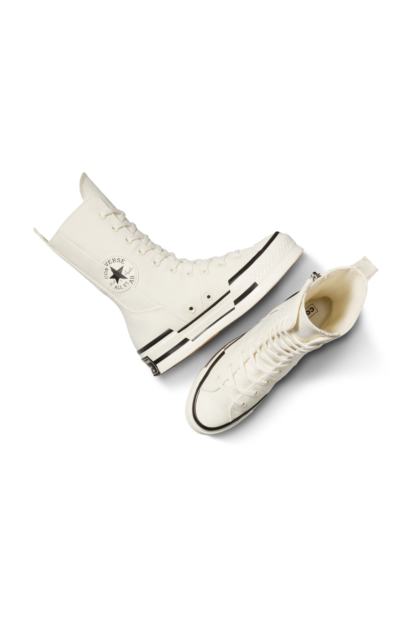 CHUCK 70 PLUS X-HI EGRET/EGRET/BLACK 4