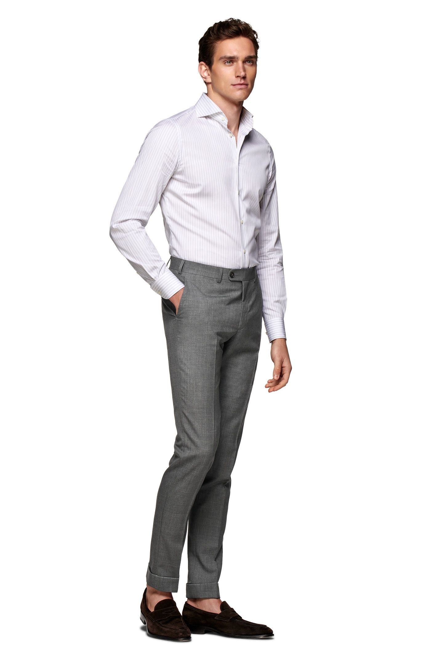 TROUSERS-GREY FORMAL TROUSERS GREY 5