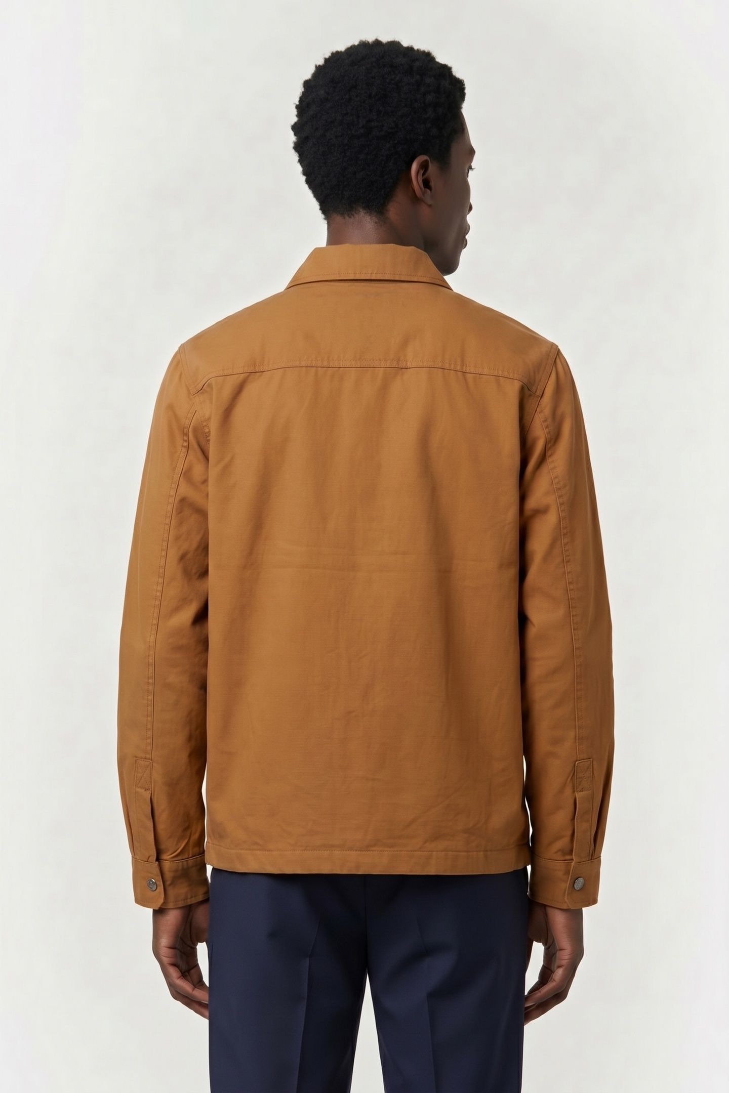 HERRINGBONE UTILITY OVERSHIRT WHEAT BOOT 2