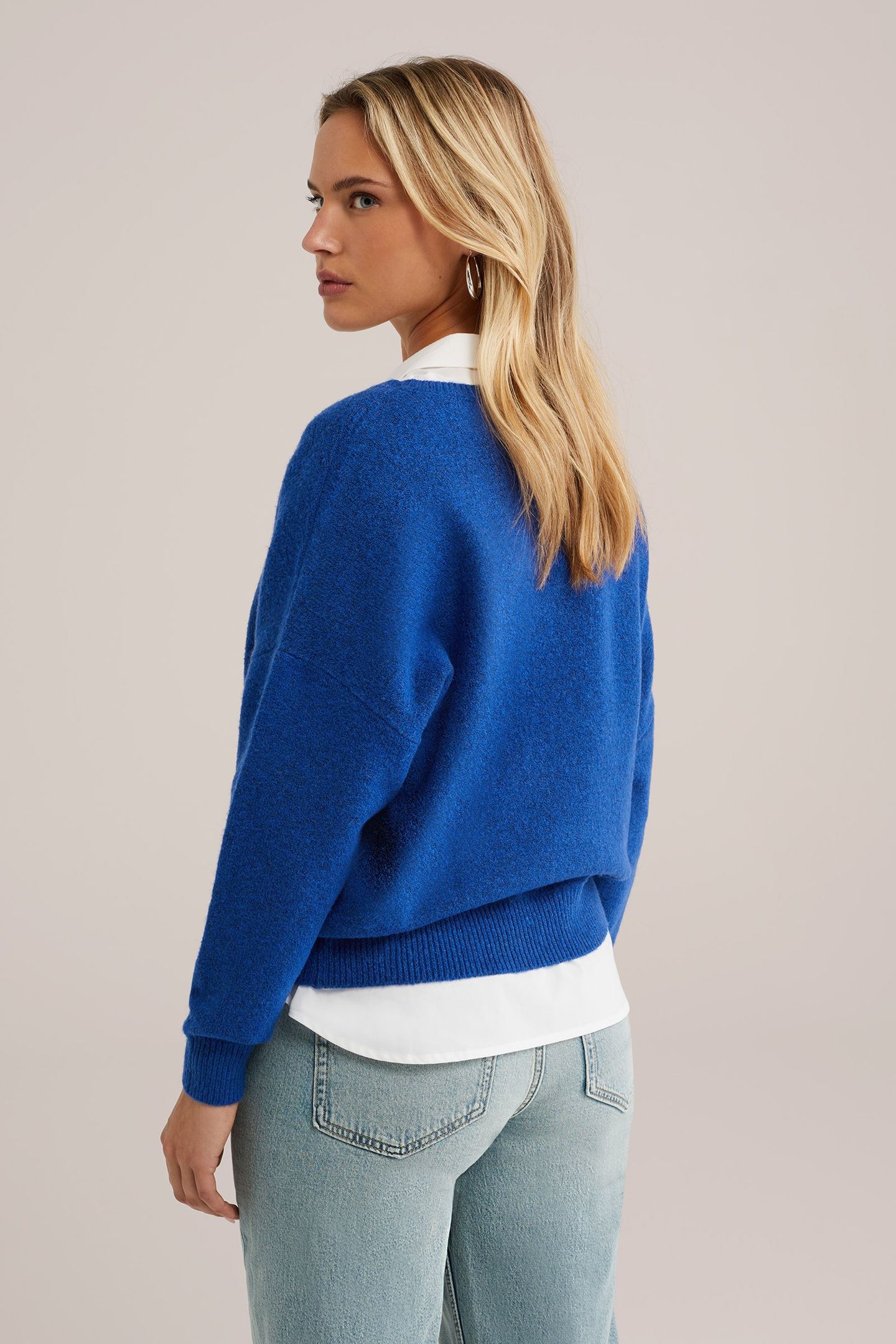 KNITTED PULLOVER COBALT BLUE 3