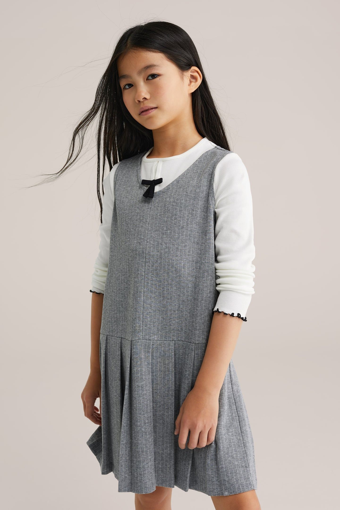 DRESS MID LENGTH GREY 1