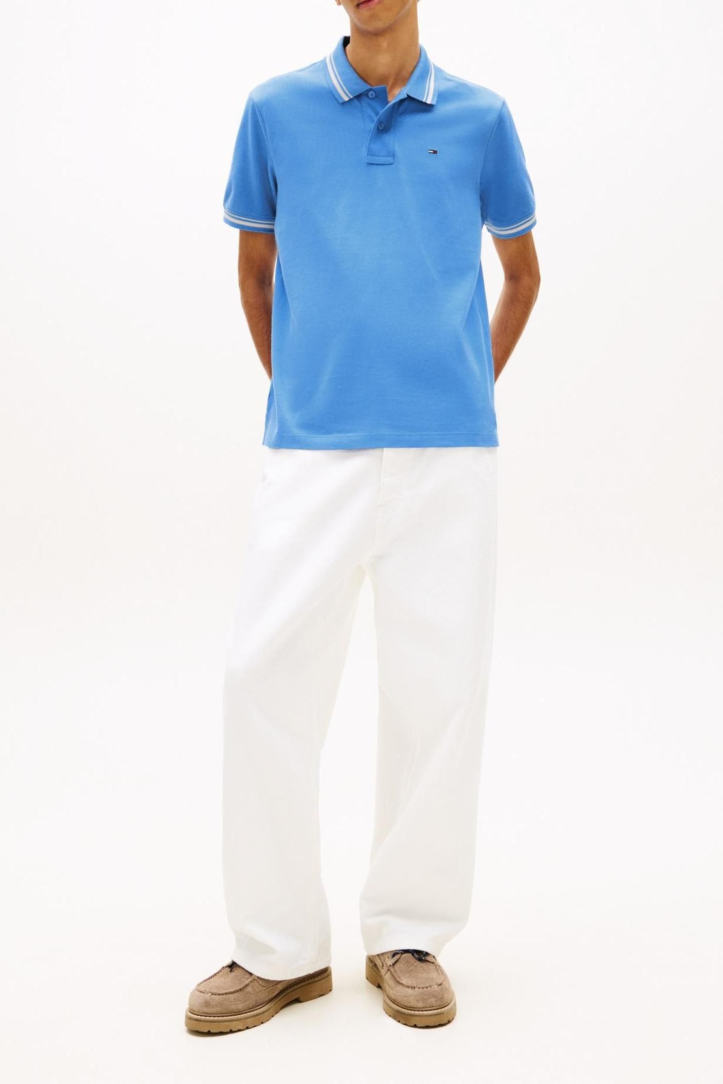 TJM REGULAR TIPPED POLO BLUE TWILIGHT 2