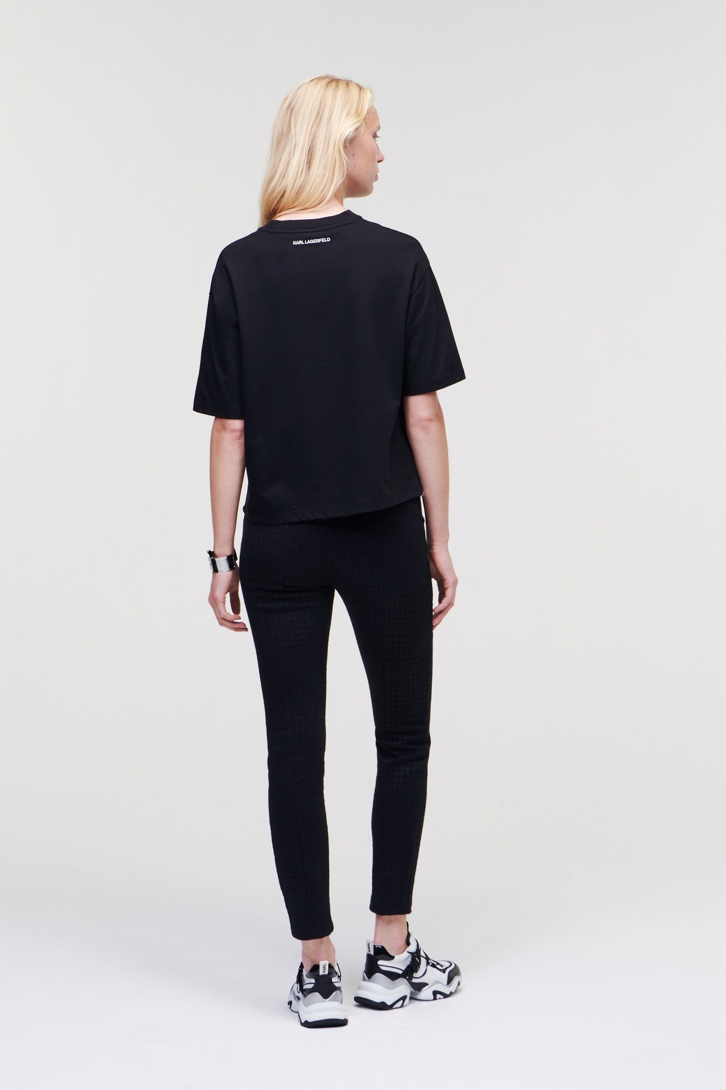 KARL SIGNATURE HEM T-SHIRT BLACK 5