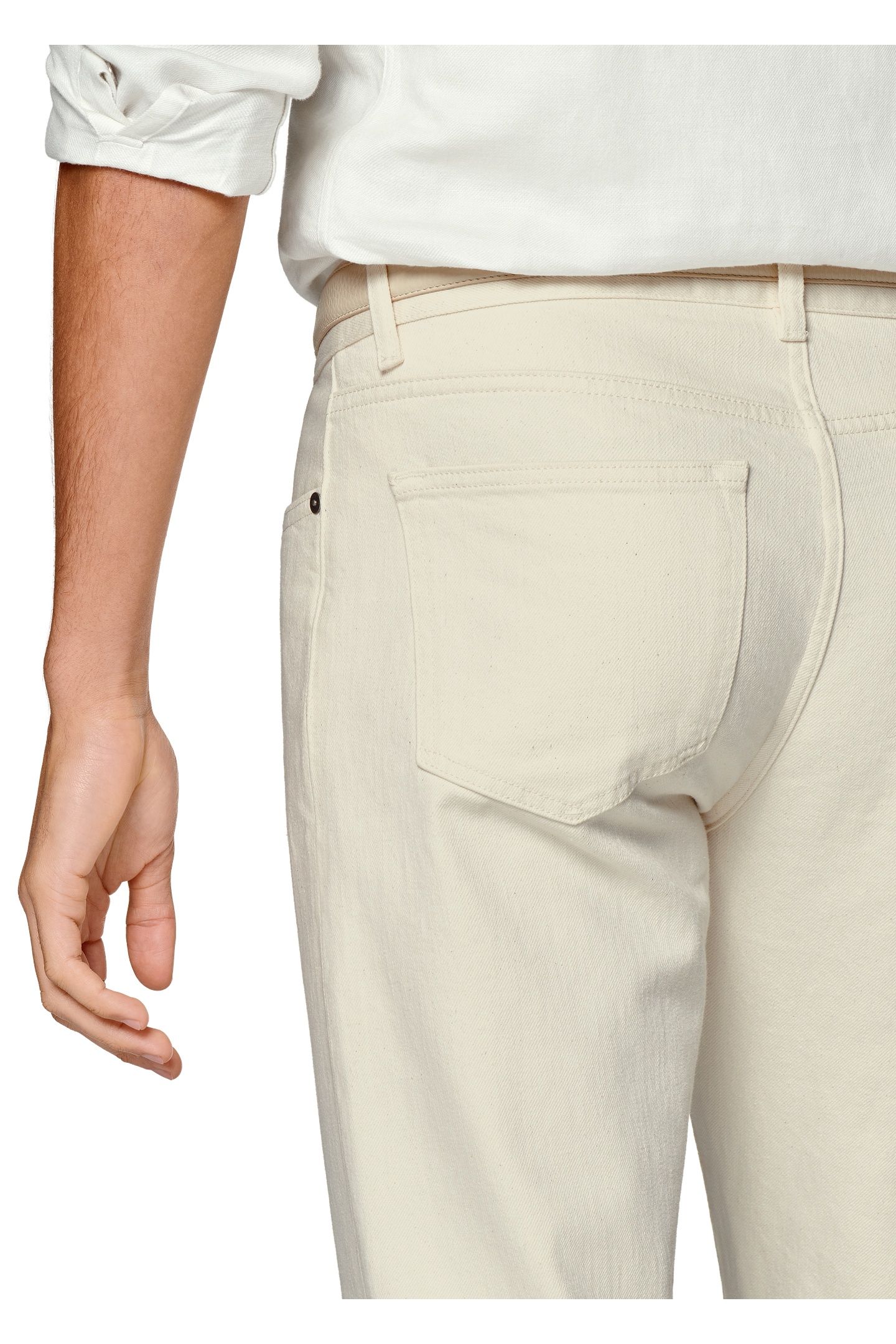 CHARLES-ECRU-DENIM CHINO, DENIM AND SHORTS OFF-WHITE 6