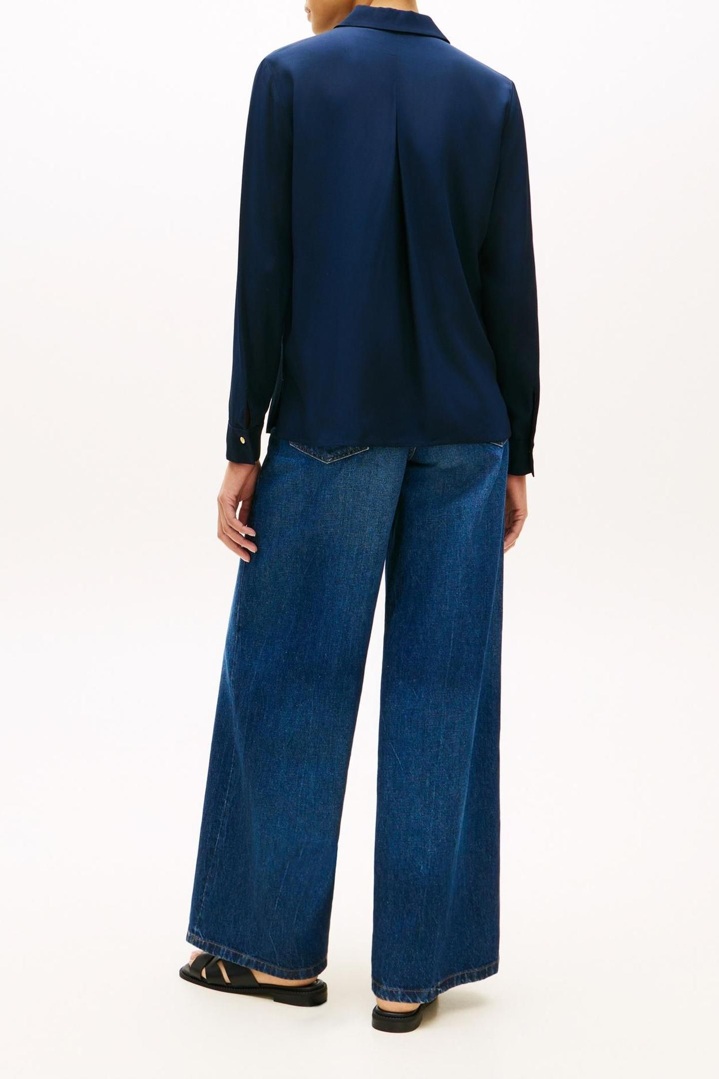 VIS TWILL BUTTON UP DARK NIGHT NAVY 3