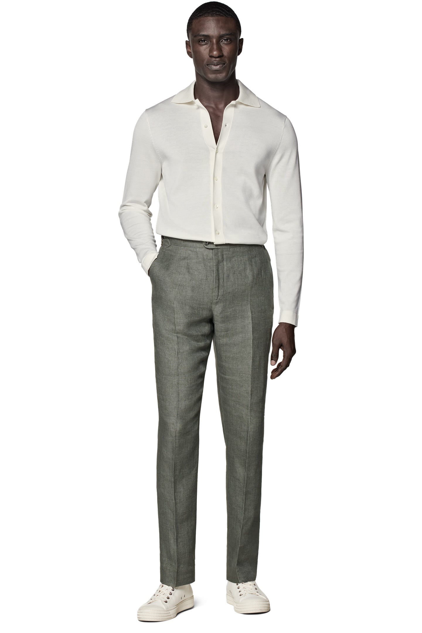 SOHO-MID-GREEN SEPARATE SUIT TROUSERS MID GREEN 1