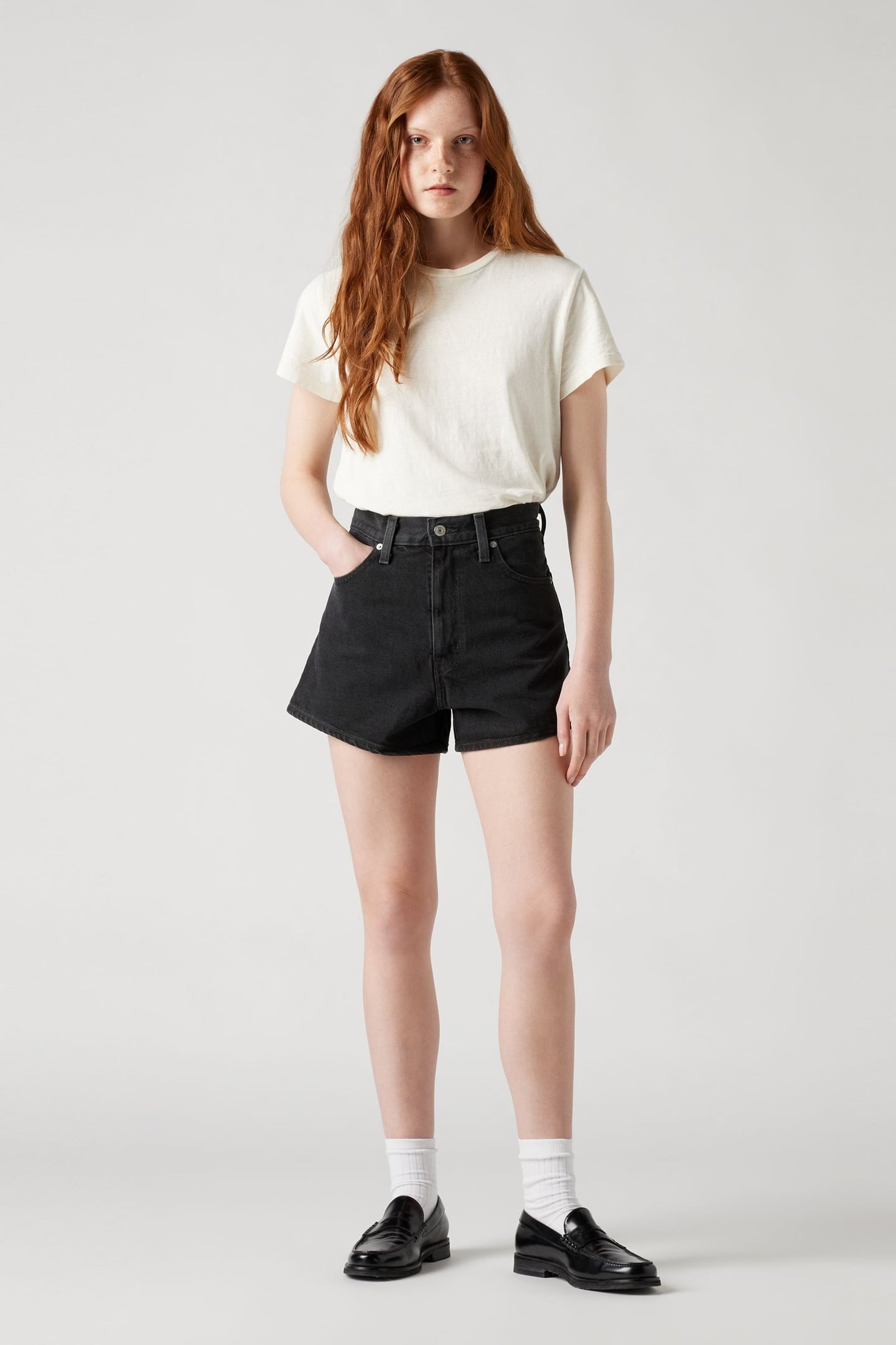 HIGH WAISTED MOM SHORTS 1