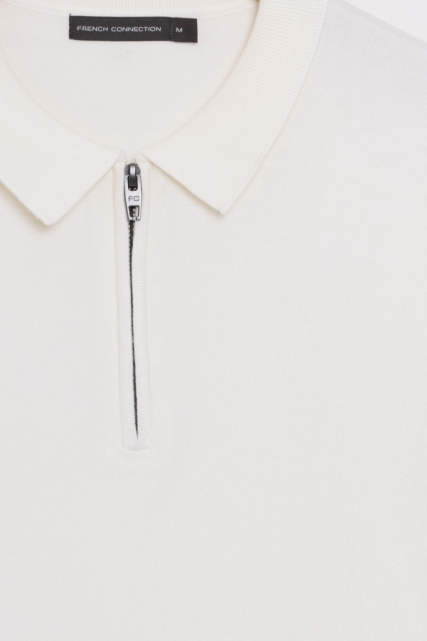 POLO ZIP S/S LUX ECRU 5