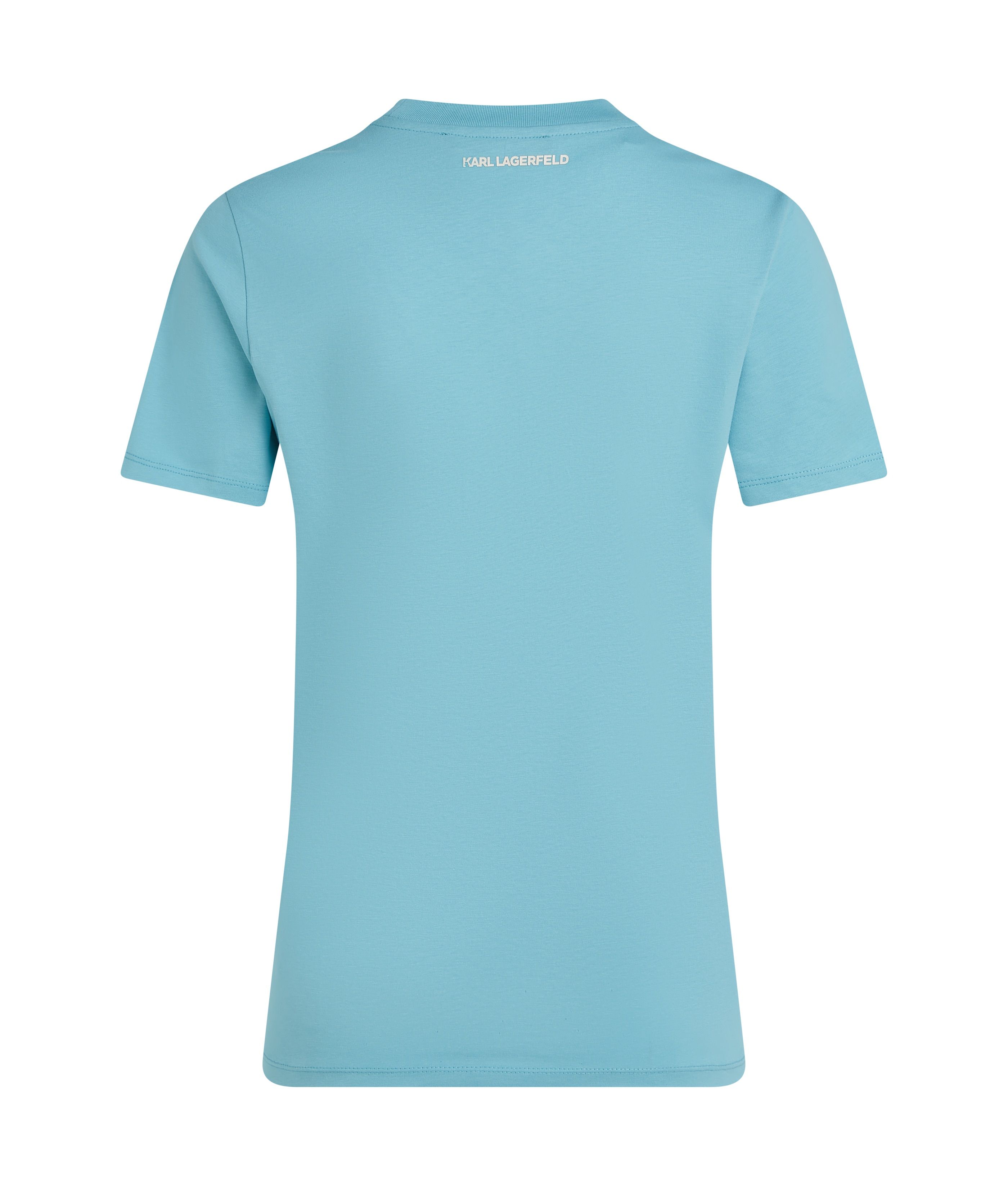 KARL ORCHID LOGO T-SHIRT STILL WATER 4