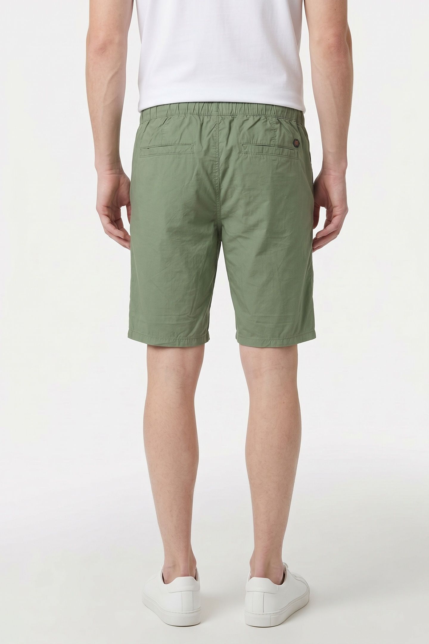 SHORT CHINO GARMENT DYED LIGHT WEIGHT STRETCH GREEN 2