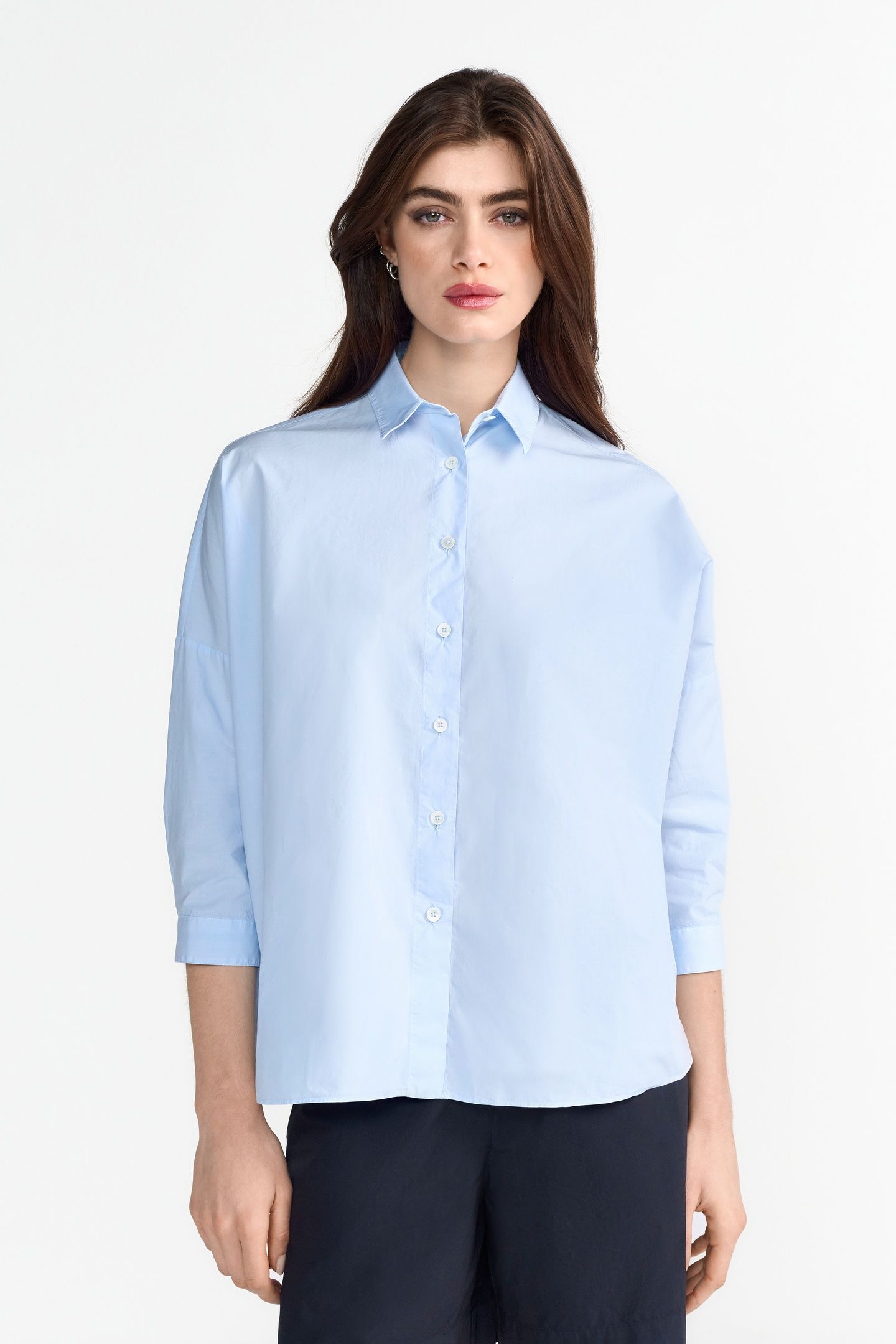 COTTON BLOUSE SKYWAY BLUE 2