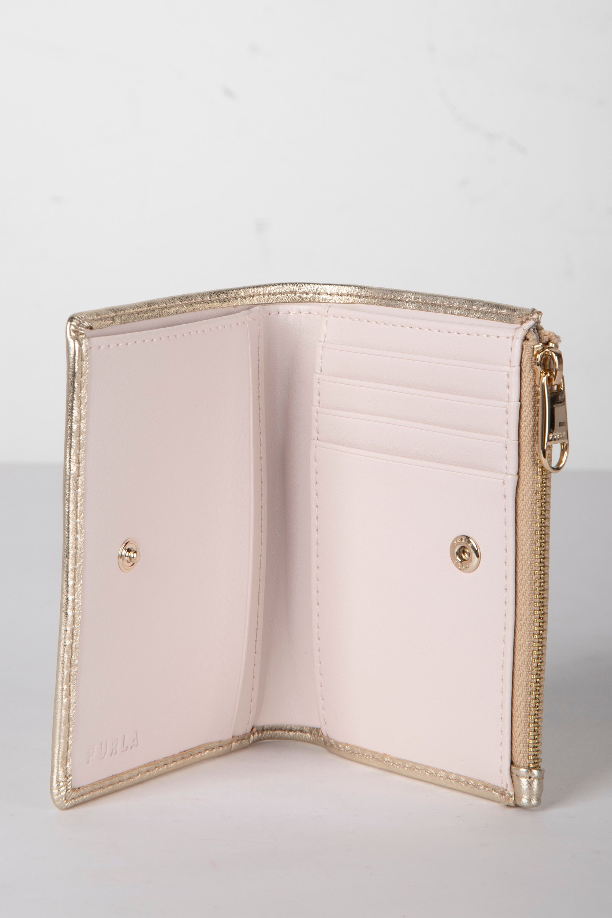 CLASSIC SMALL BI-FOLD W/ ZIP CHAMPAGNE+BALLERINA 4