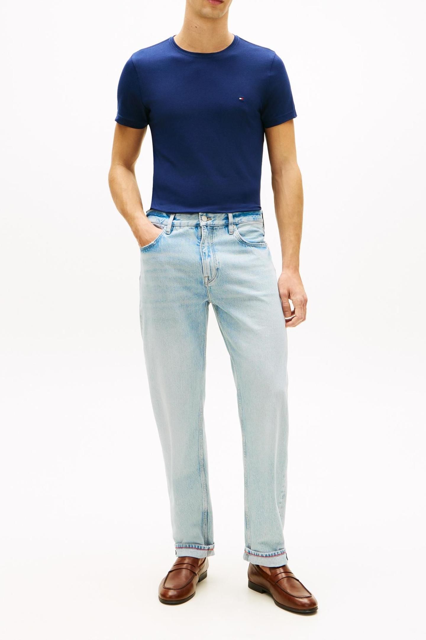 STRETCH SLIM FIT TEE CARBON NAVY 2